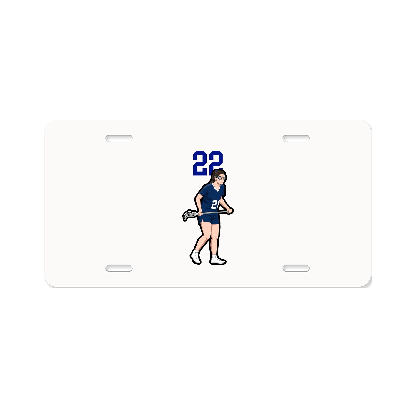 License Plate — Number Top in Classic