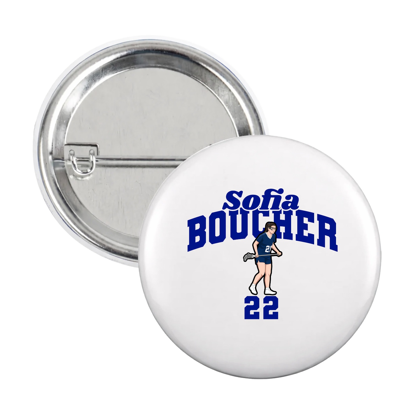 Game Day Button — Signature Arch in White