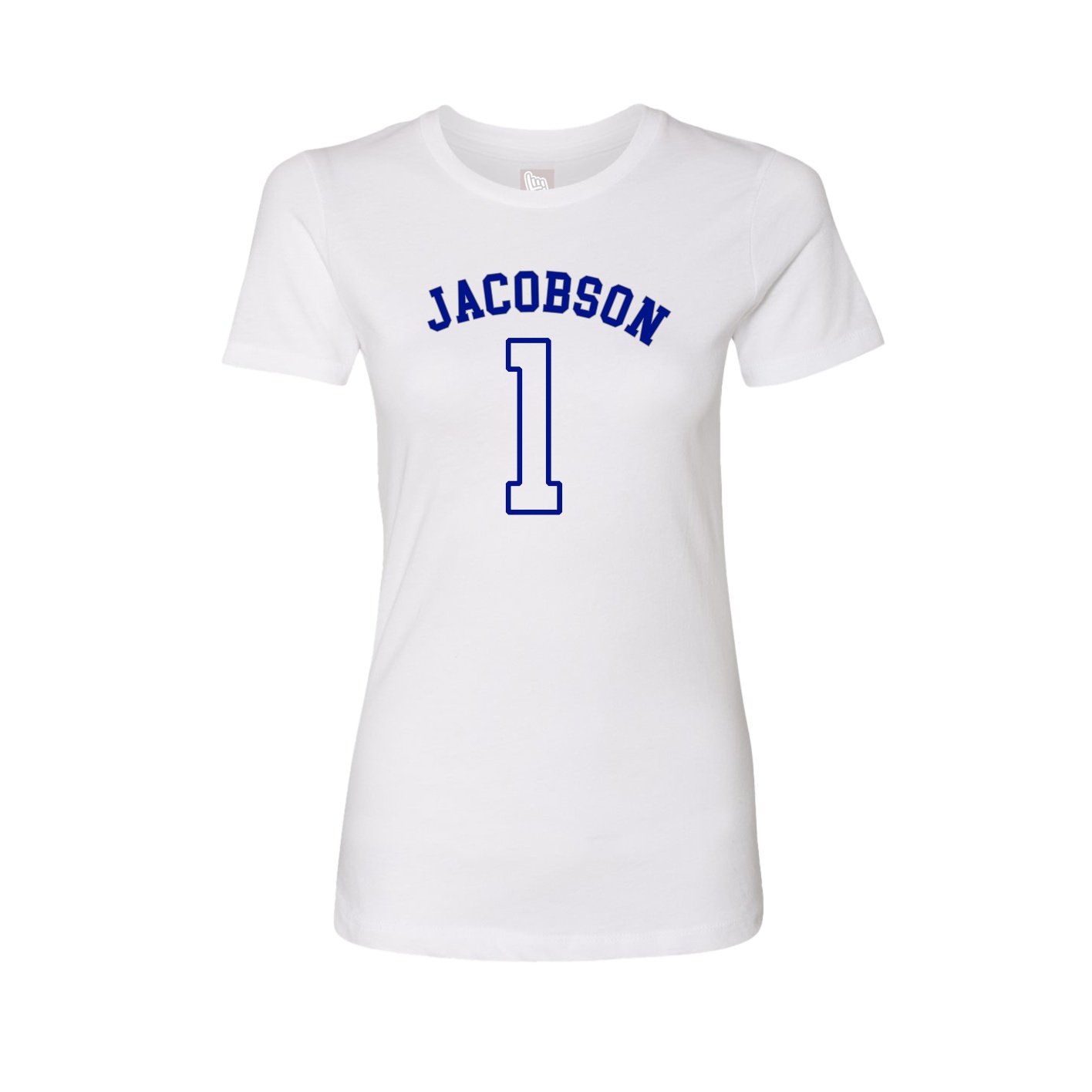Fitted Women's Tee — Shirsey Arch in White