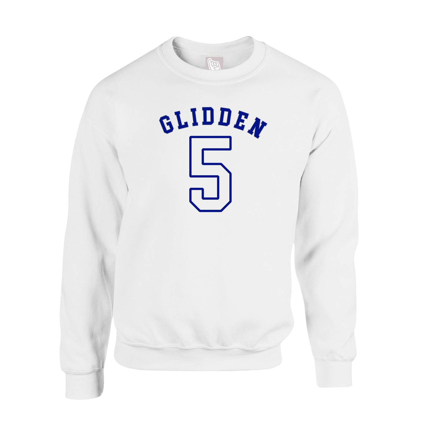 Fleece Crew — Shirsey Arch in White