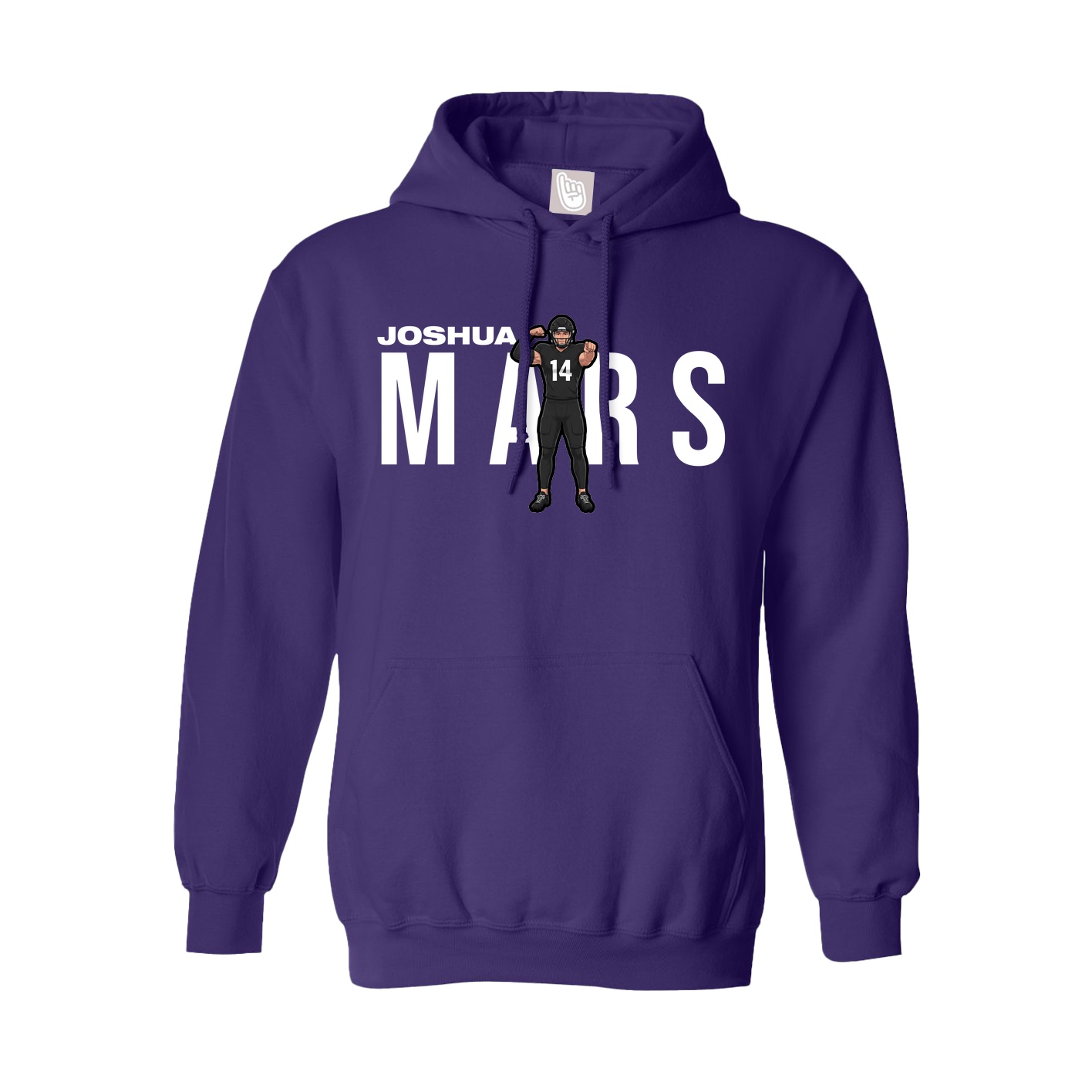 Hoodie — Player Name in Purple