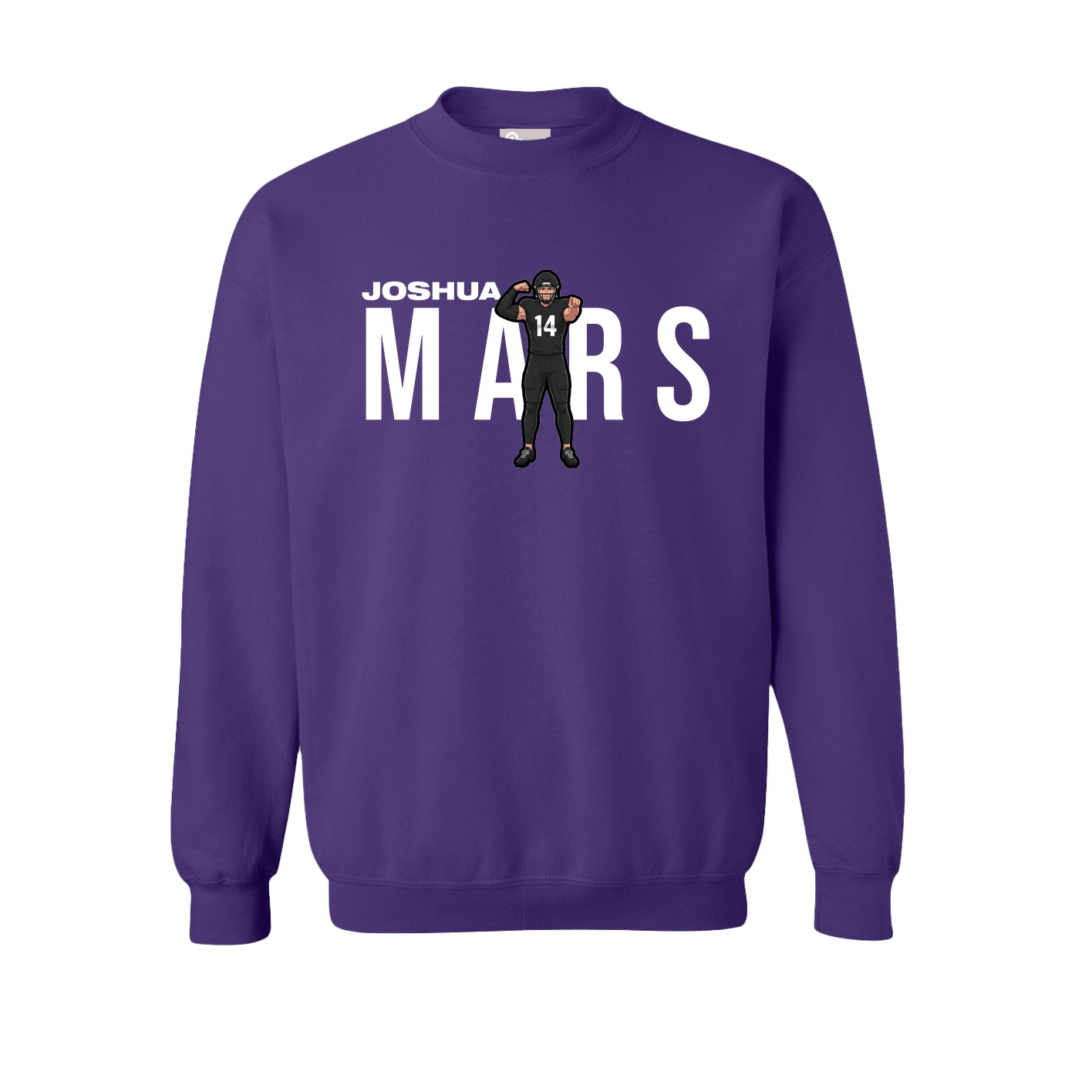 Fleece Crew — Player Name in Purple