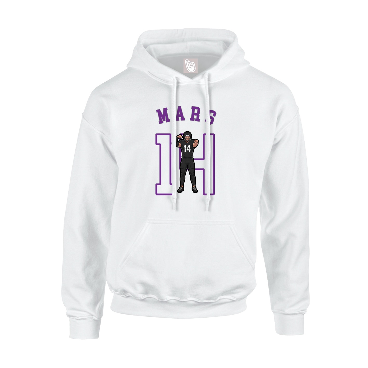 Hoodie — Shirsey Arch in White