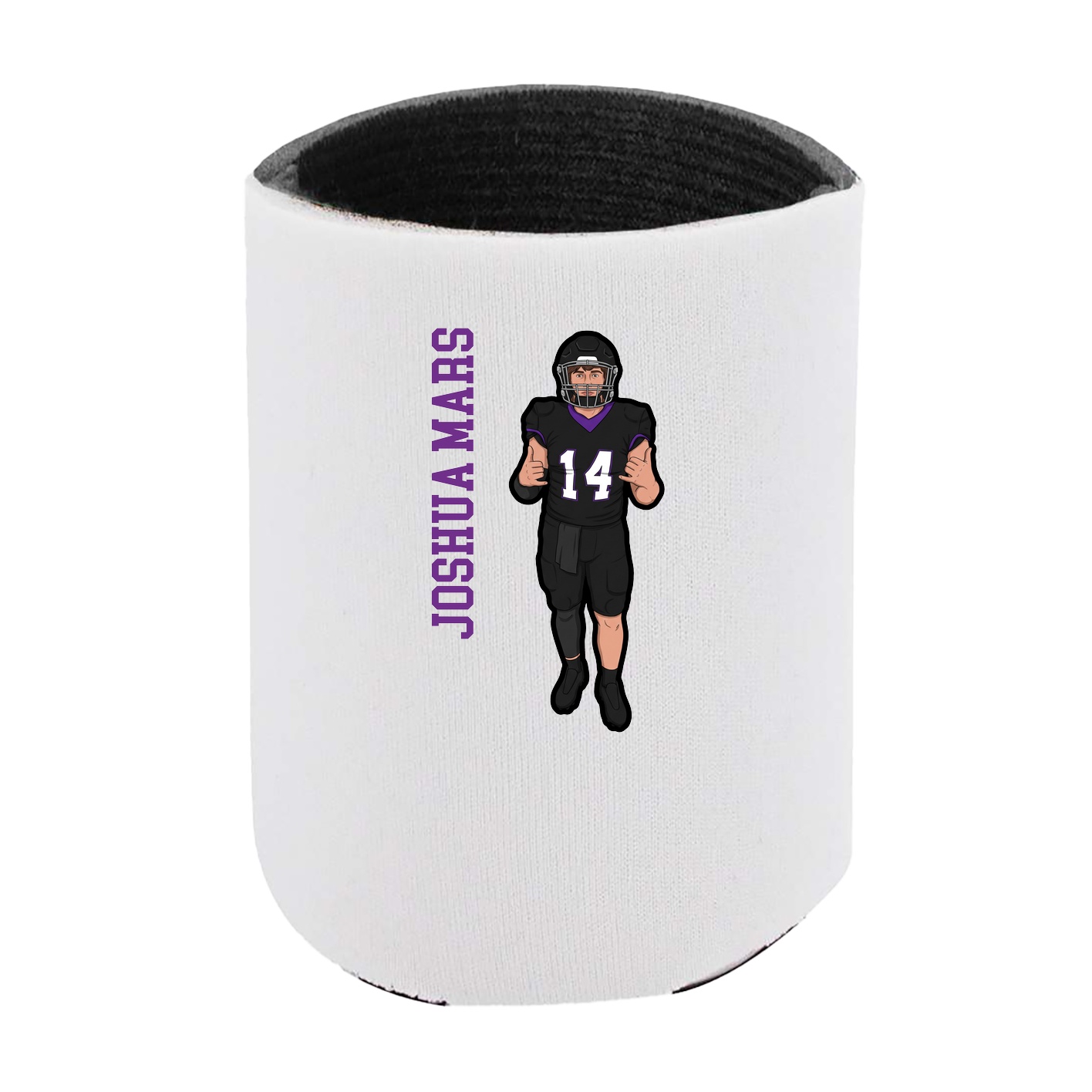 Can Holder — Name Vertical in White
