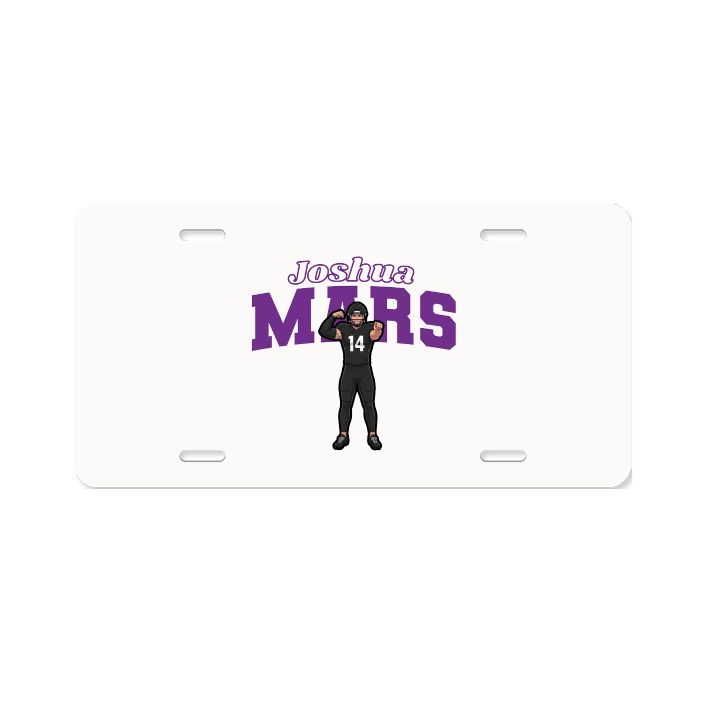 License Plate — Name Arch in Classic