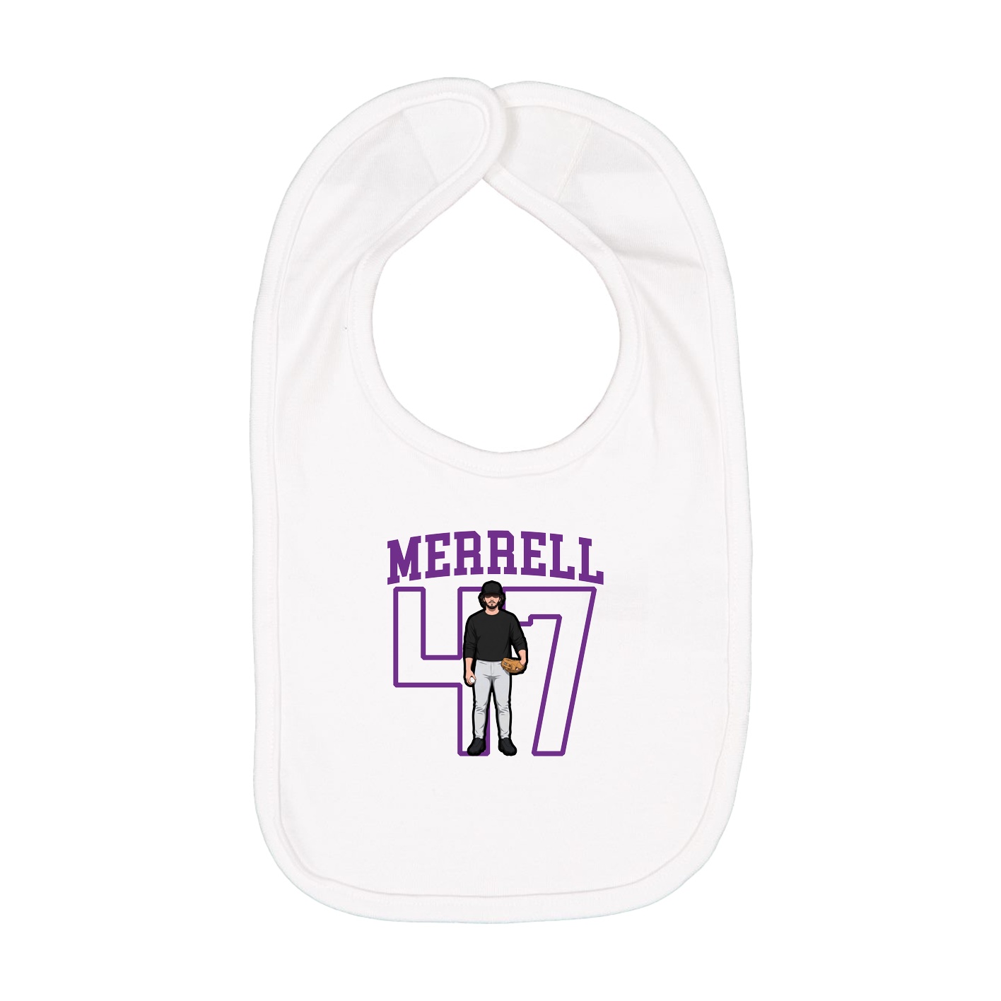 Infant Bib — Shirsey in White