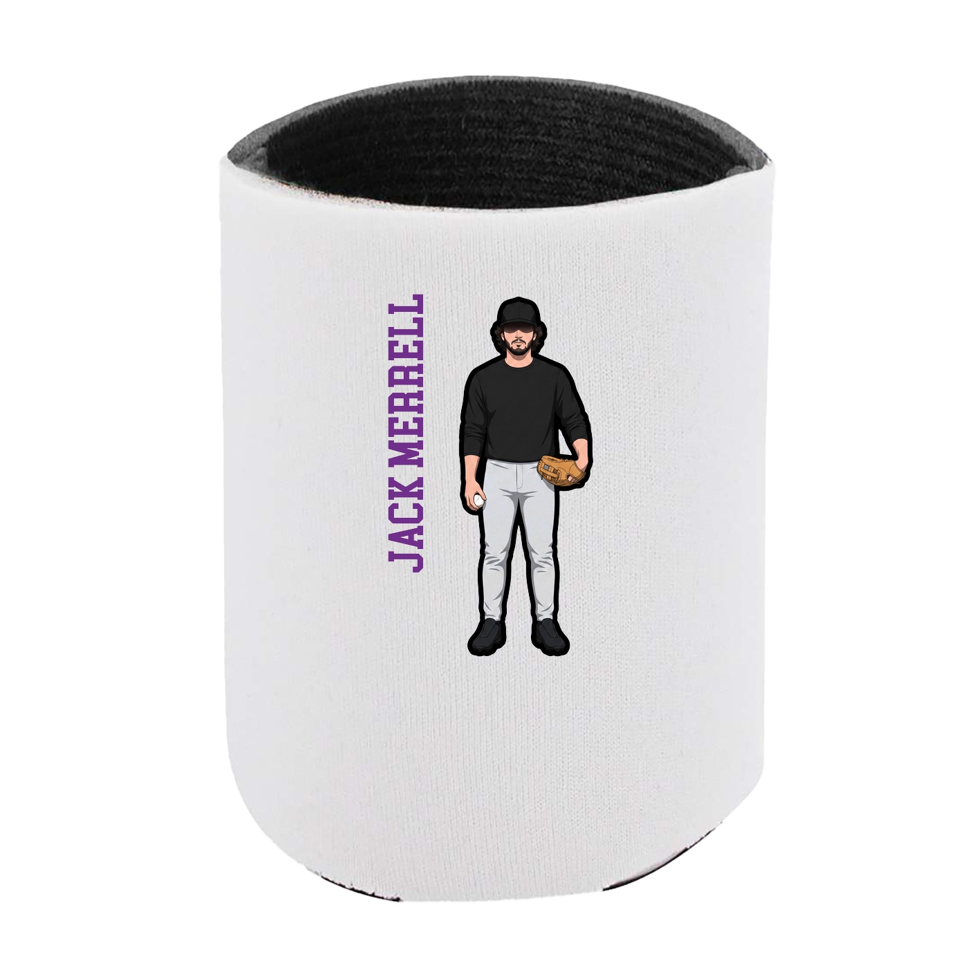 Can Holder — Name Vertical in White