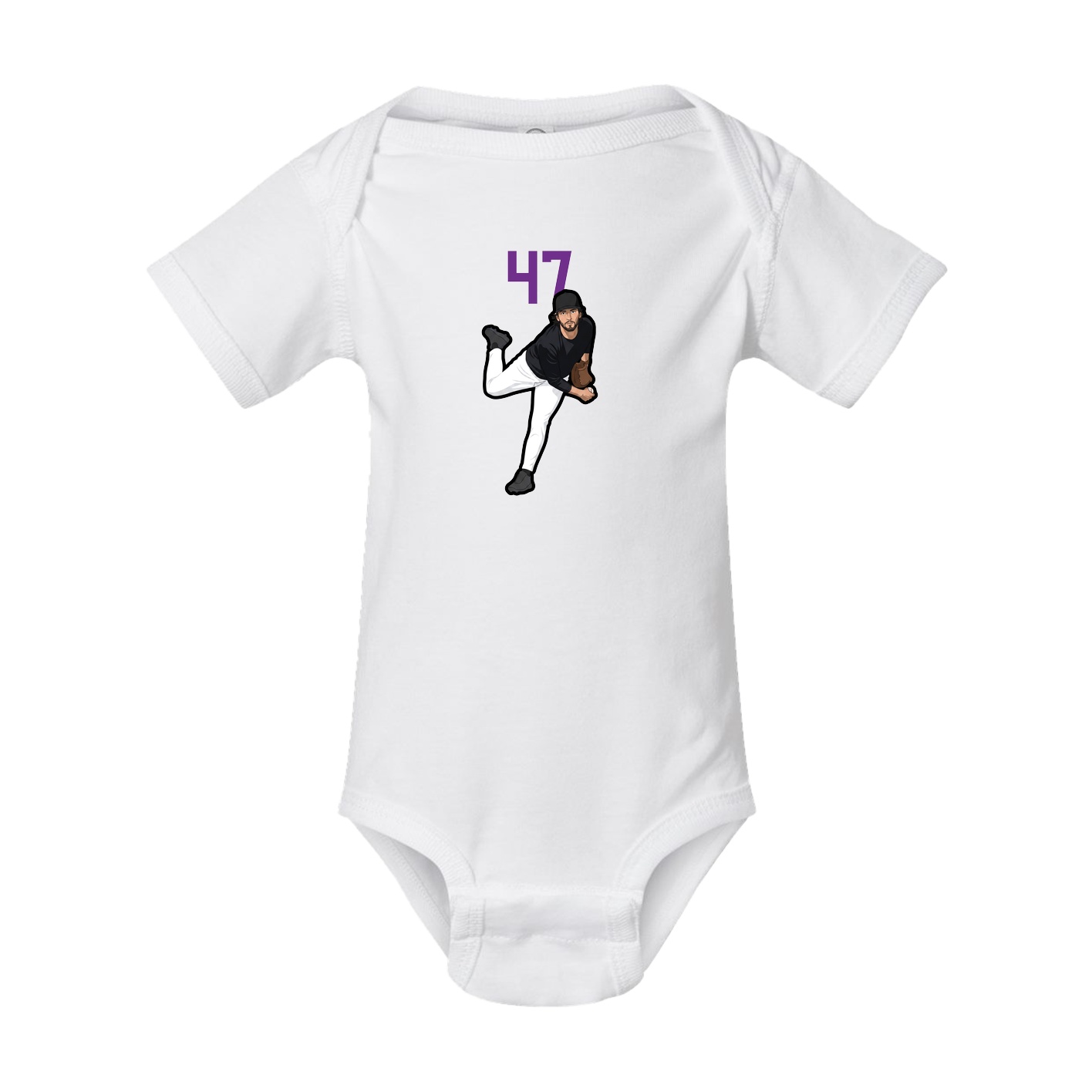 Baby Onesie — Number Top in White