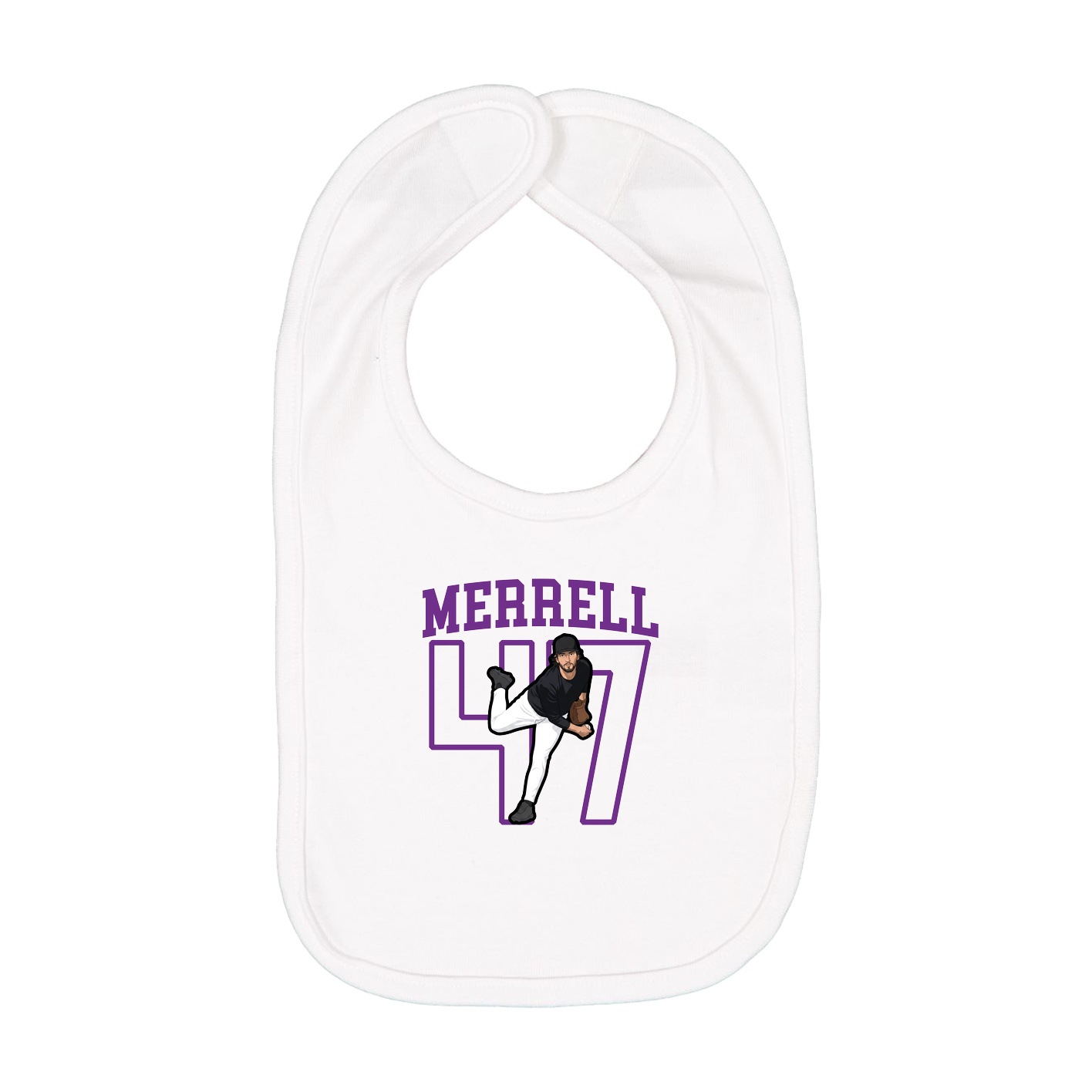 Infant Bib — Shirsey in White