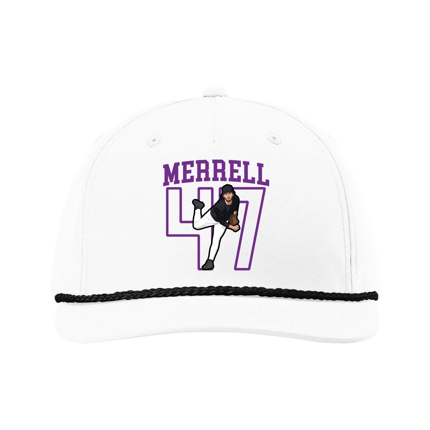 Five-Panel Classic Rope Cap — Shirsey in White