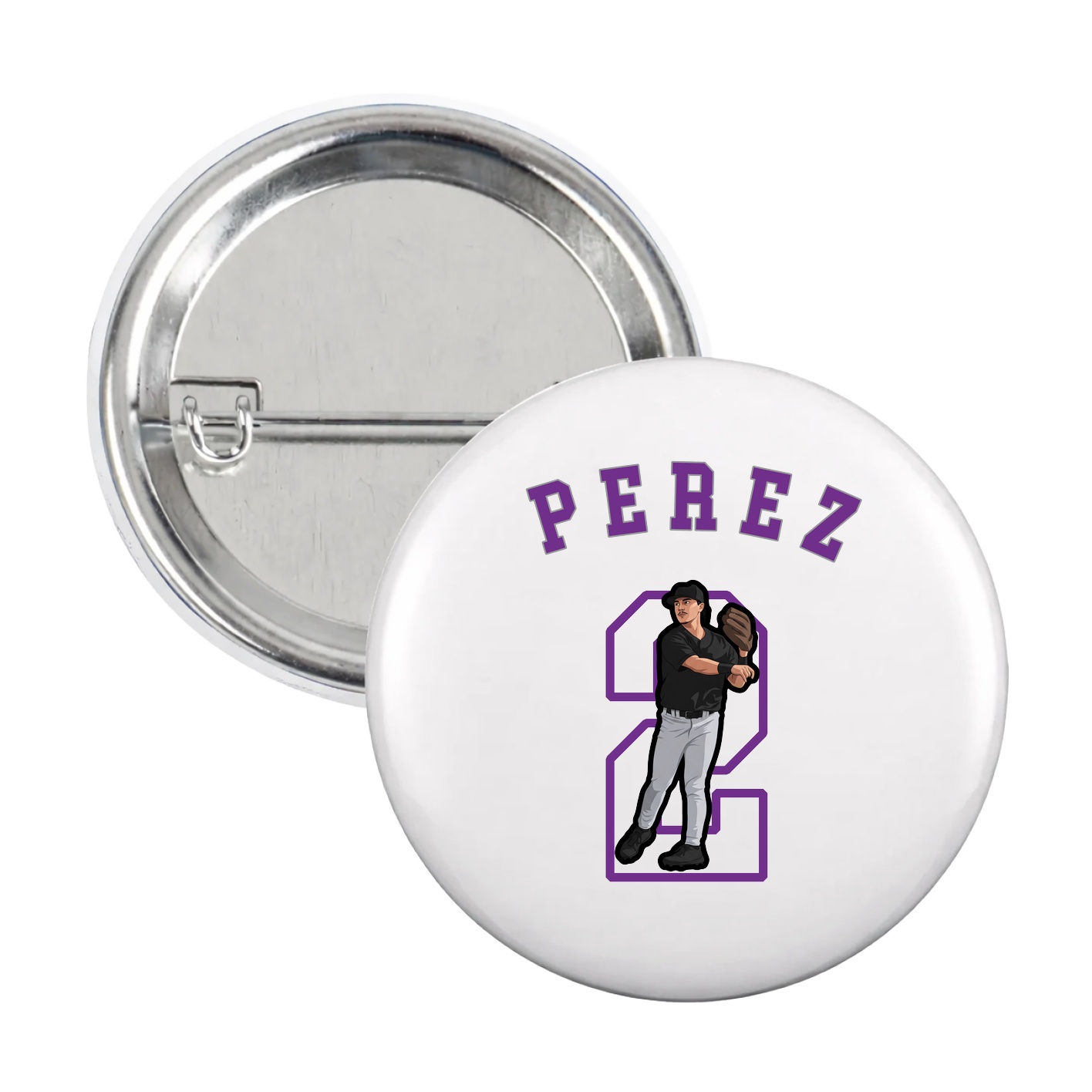 Game Day Button — Shirsey Arch in White