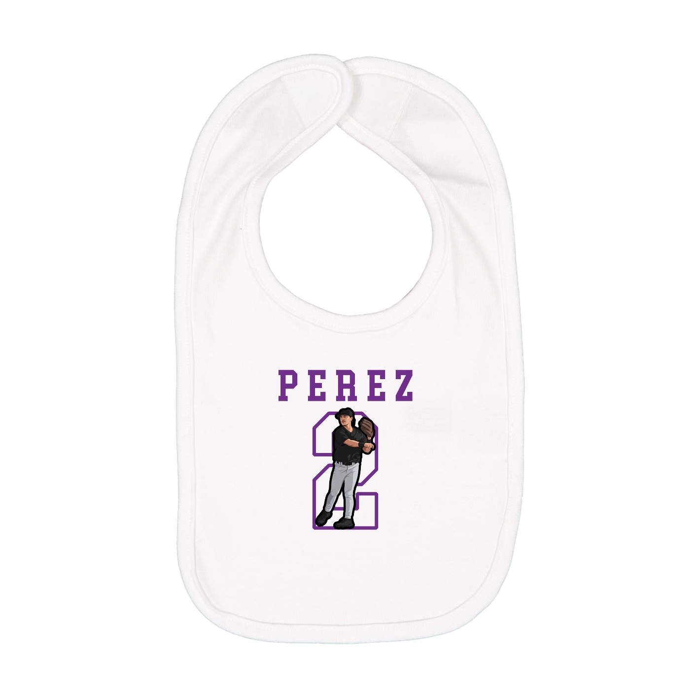 Infant Bib — Shirsey in White
