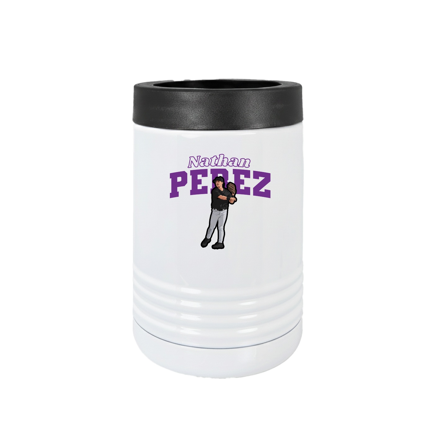 Beverage Holder — Name Arch in White