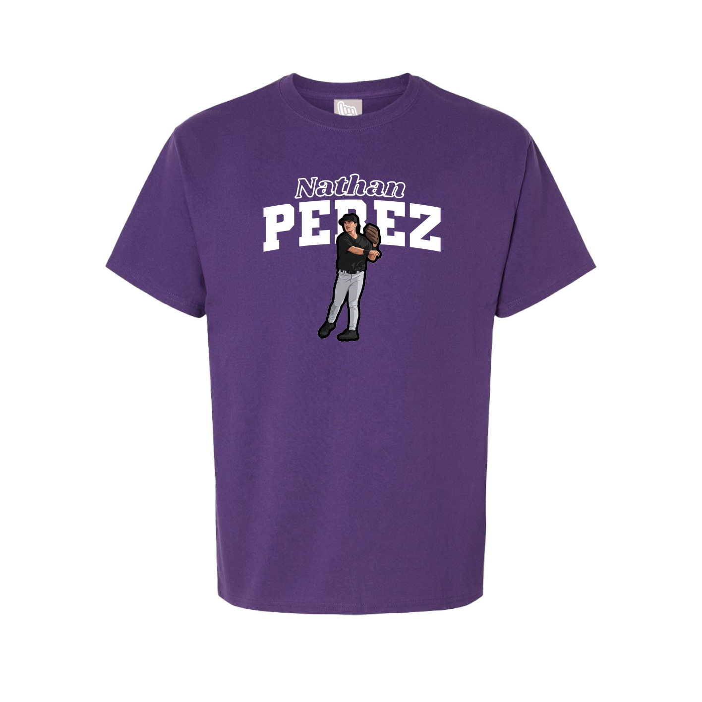 Tee — Name Arch in Purple