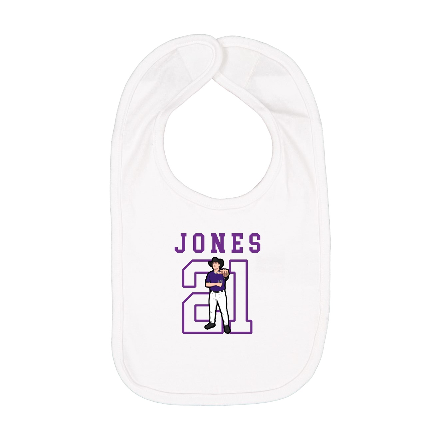 Infant Bib — Shirsey in White