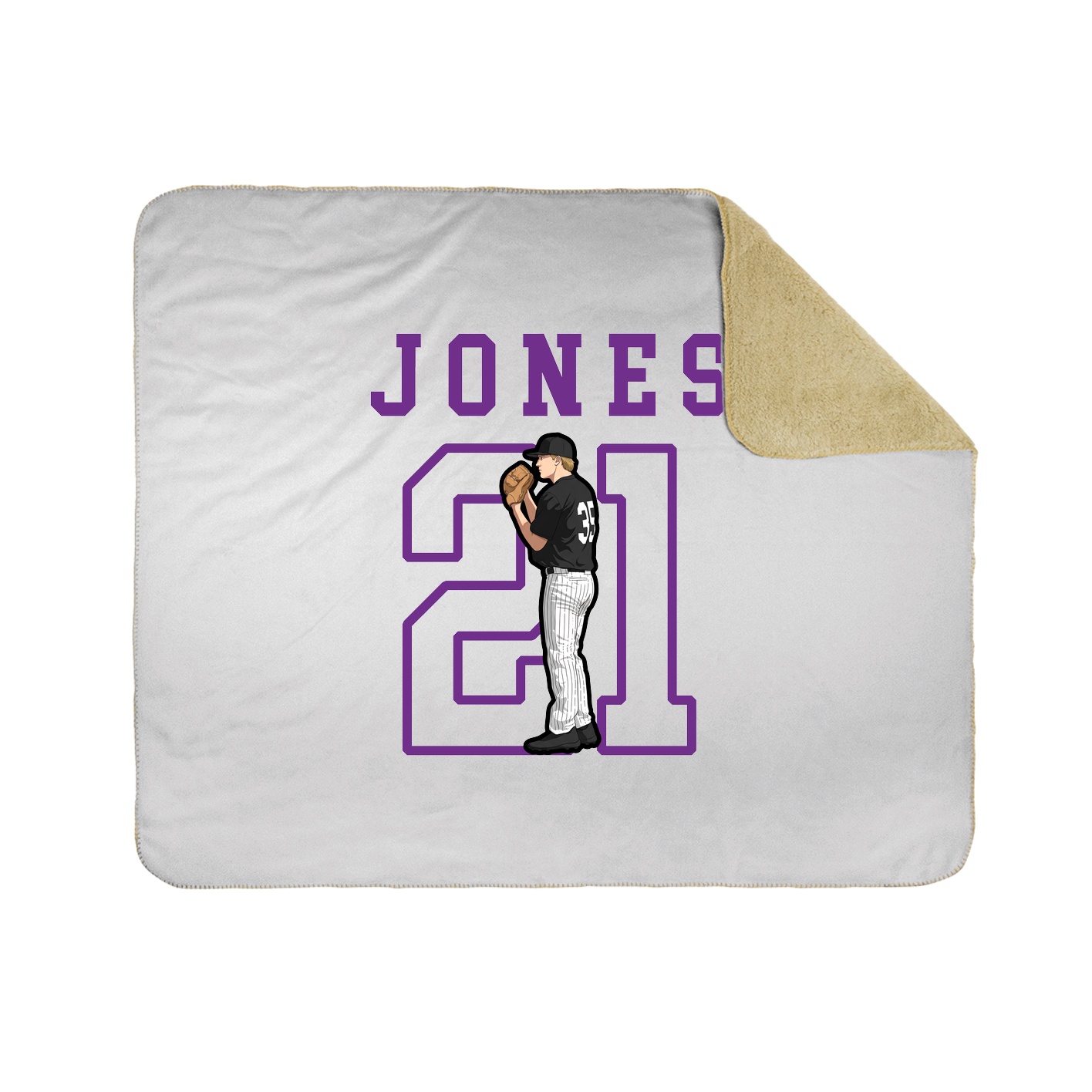 Throw Blanket — Shirsey in White