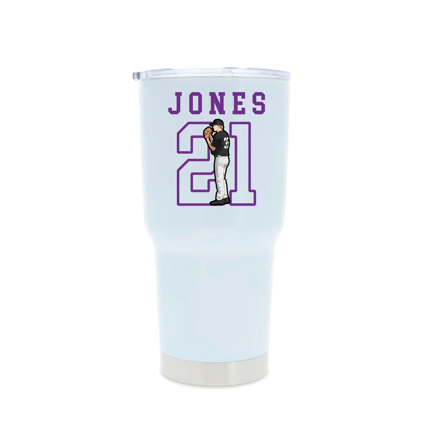 30oz Stainless Steel Tumbler — Shirsey in White