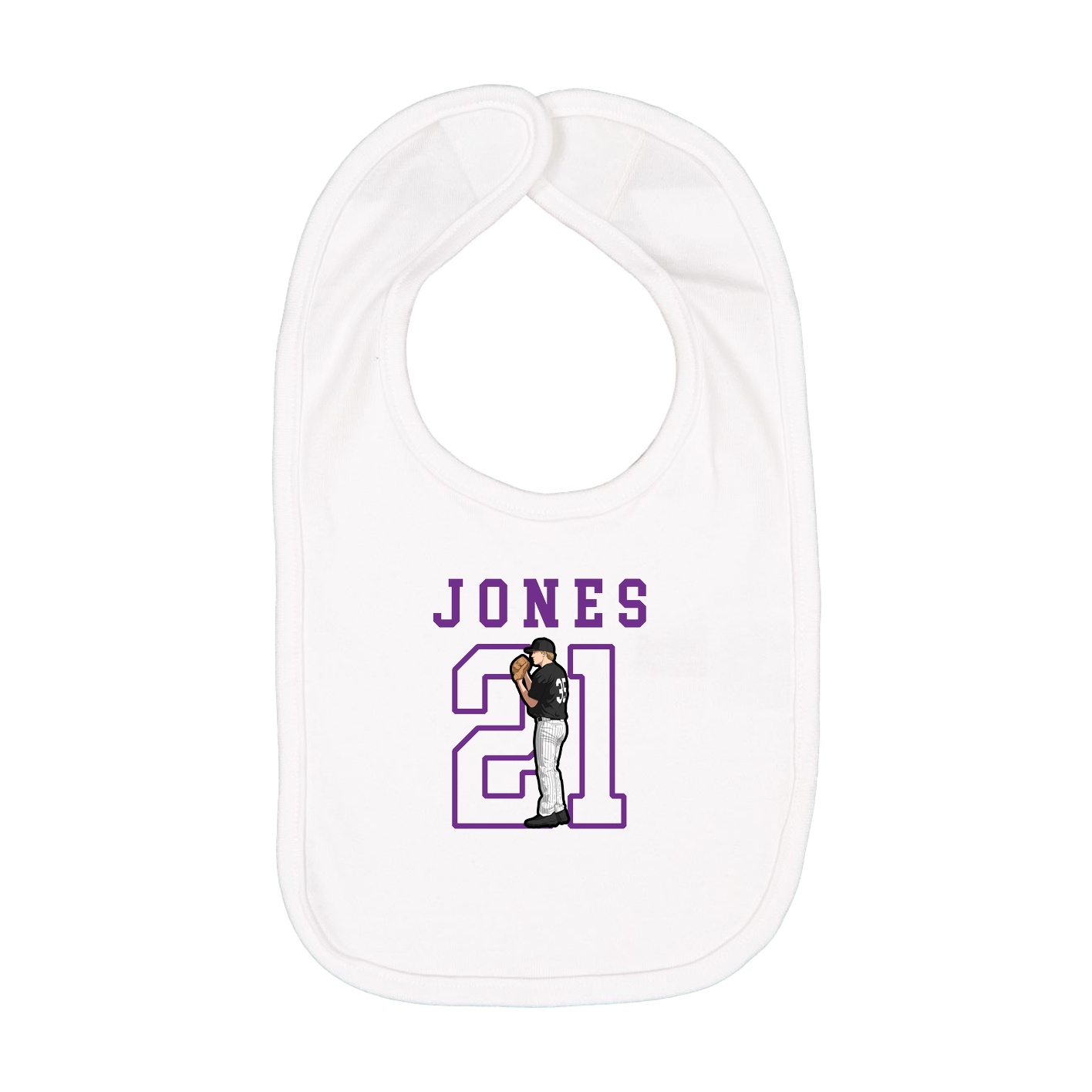 Infant Bib — Shirsey in White