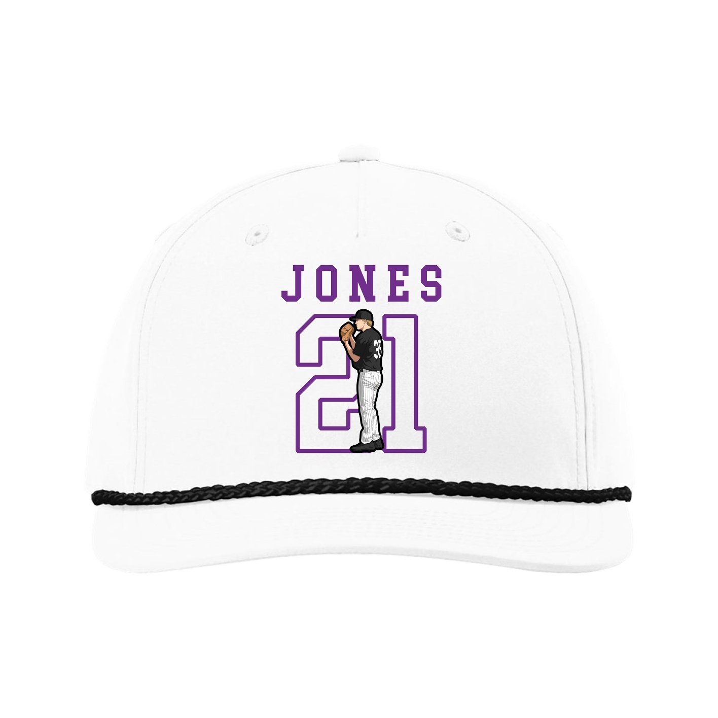 Five-Panel Classic Rope Cap — Shirsey in White