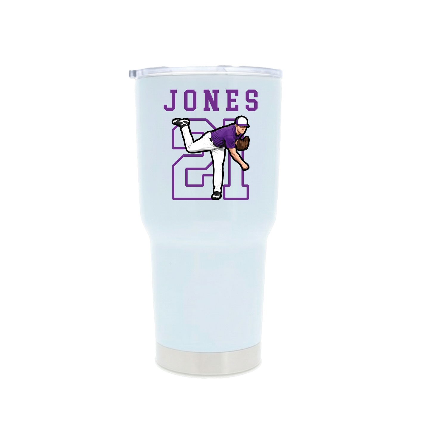 30oz Stainless Steel Tumbler — Shirsey in White