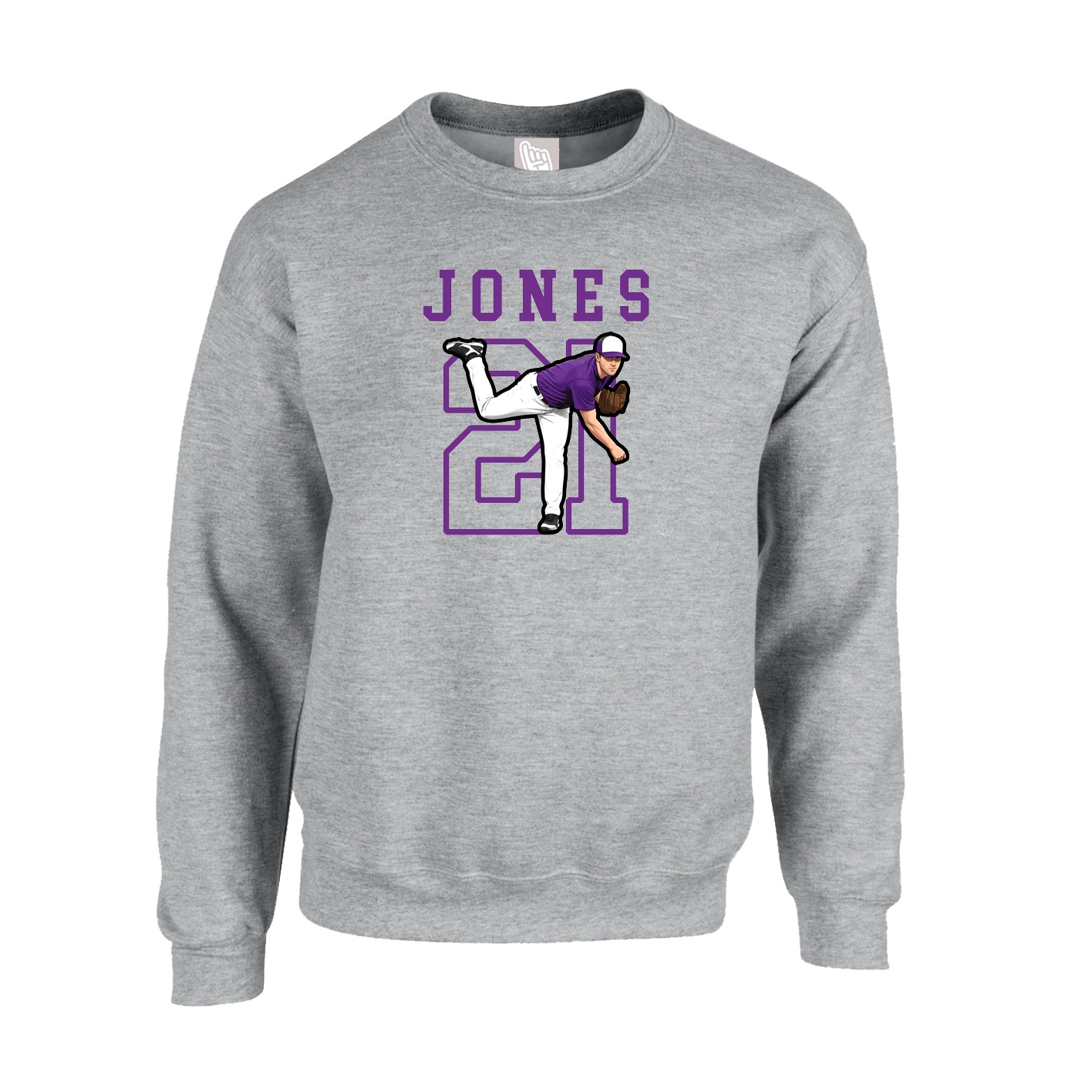 Fleece Crew — Shirsey in Grey