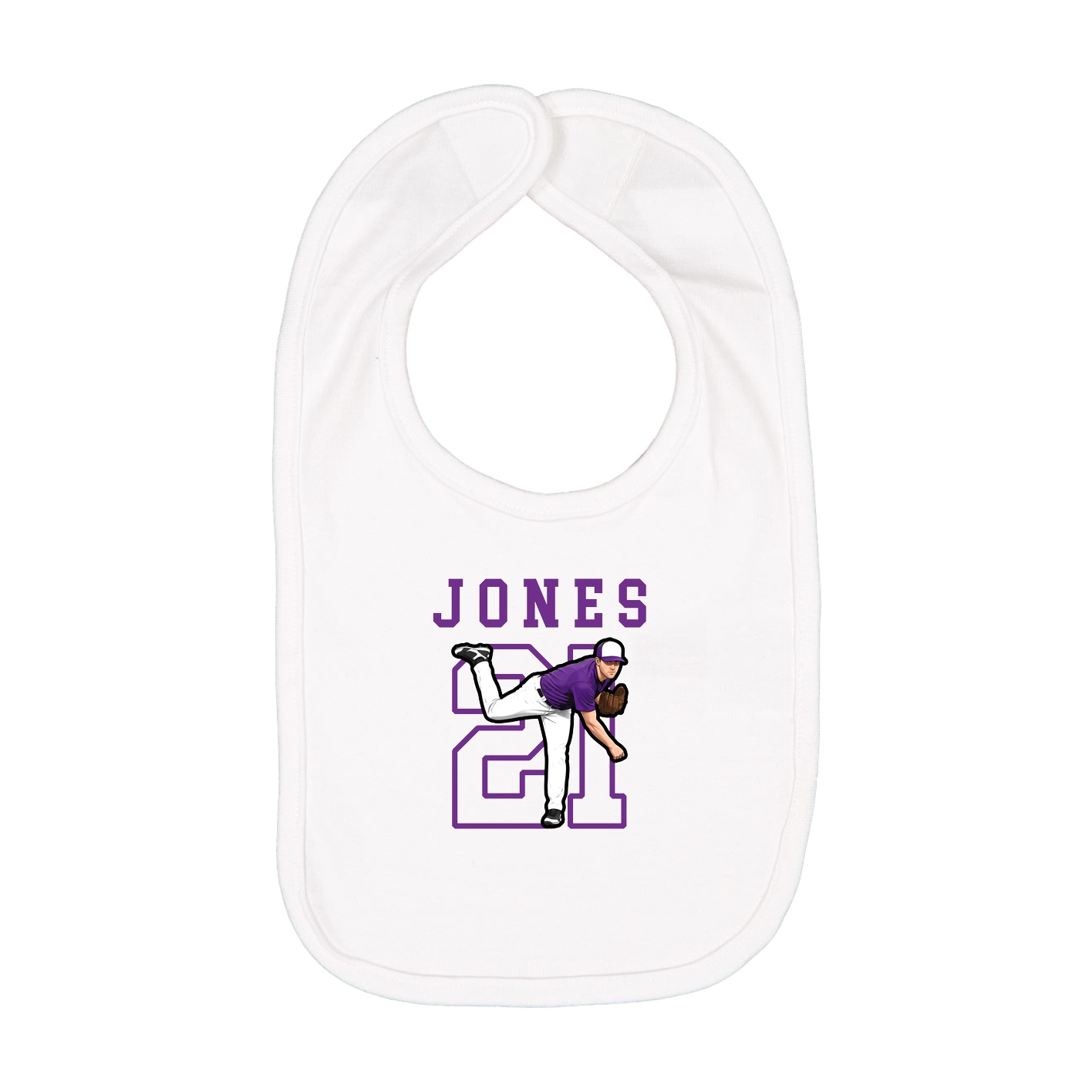 Infant Bib — Shirsey in White