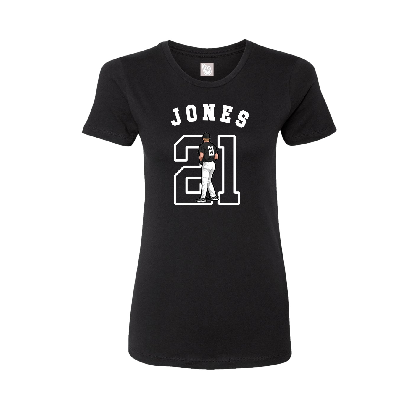 Fitted Women's Tee — Shirsey Arch in Black