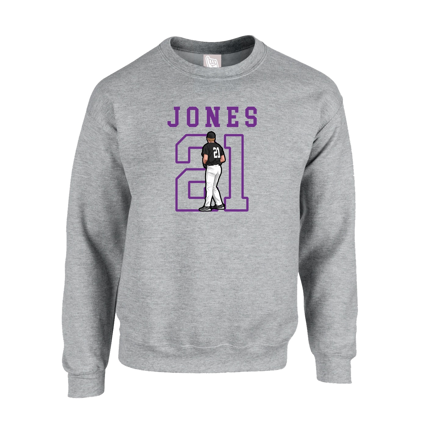Fleece Crew — Shirsey in Grey