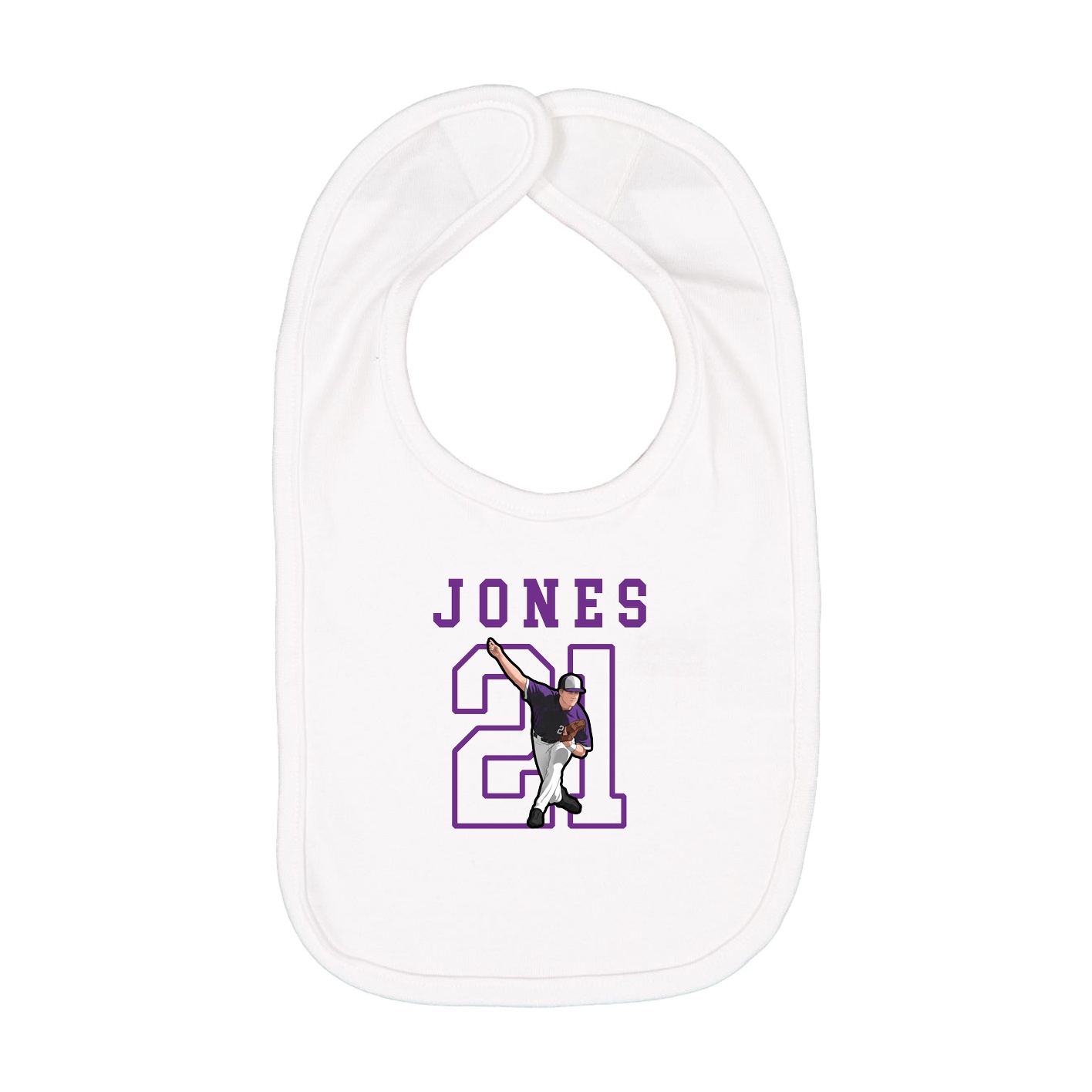 Infant Bib — Shirsey in White