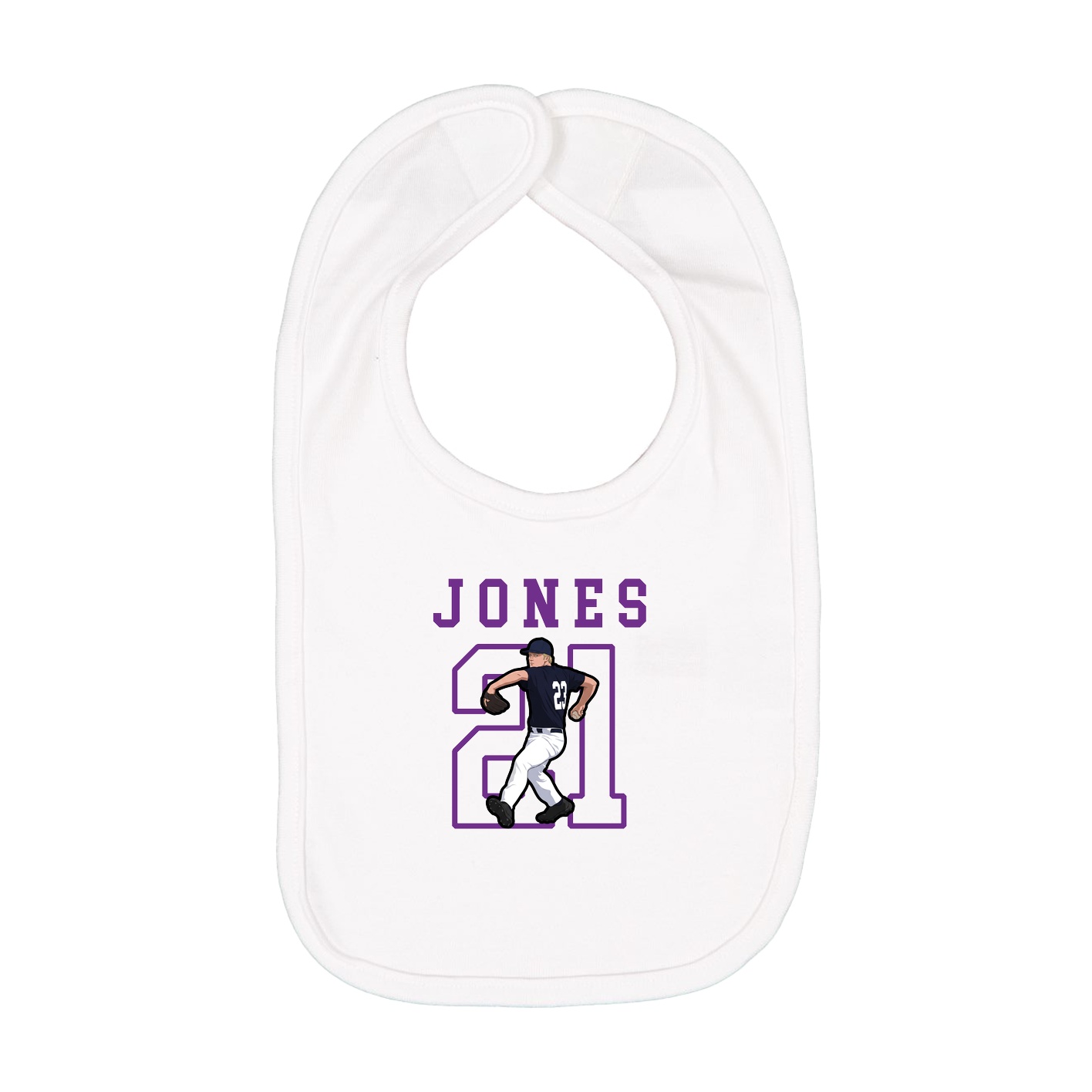 Infant Bib — Shirsey in White