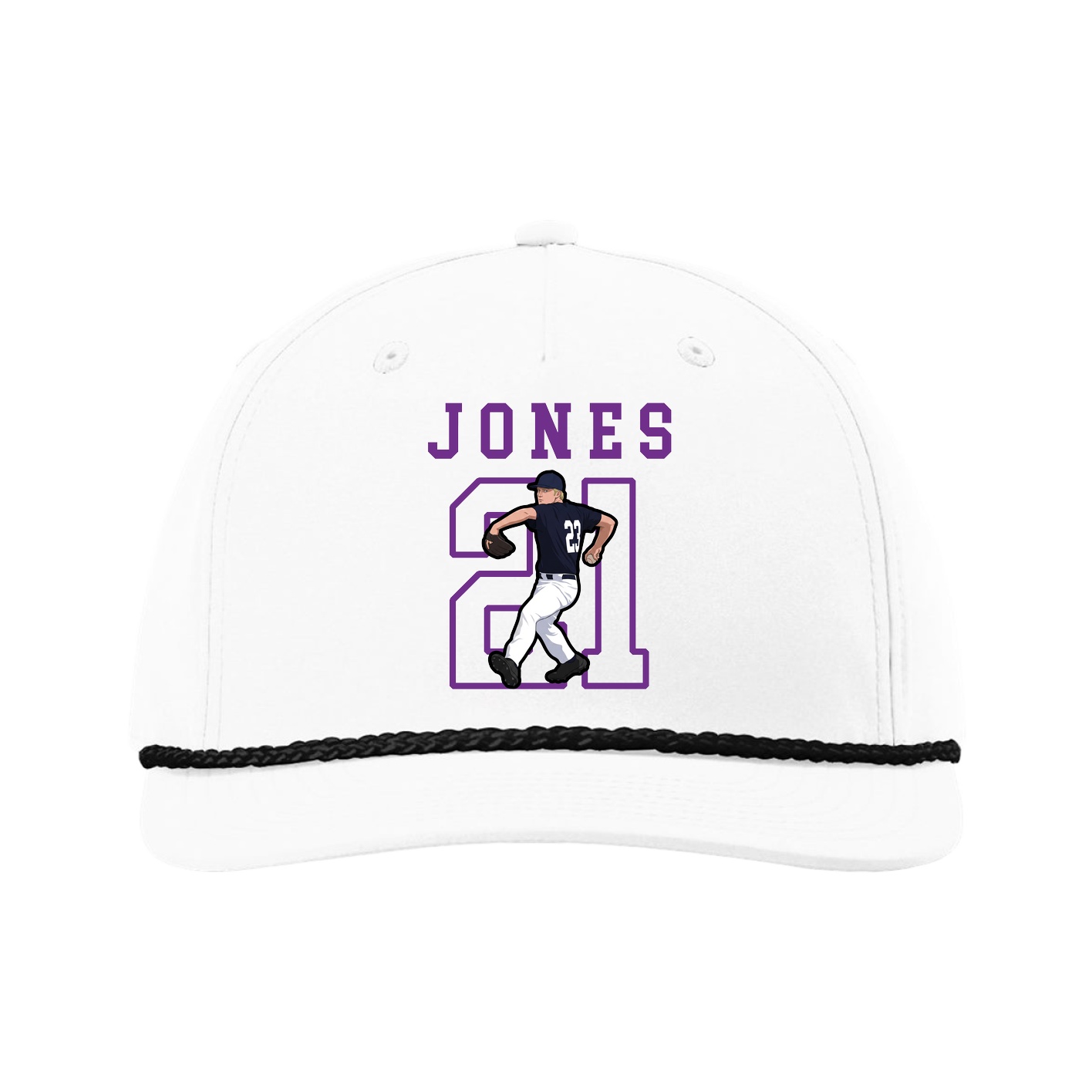 Five-Panel Classic Rope Cap — Shirsey in White