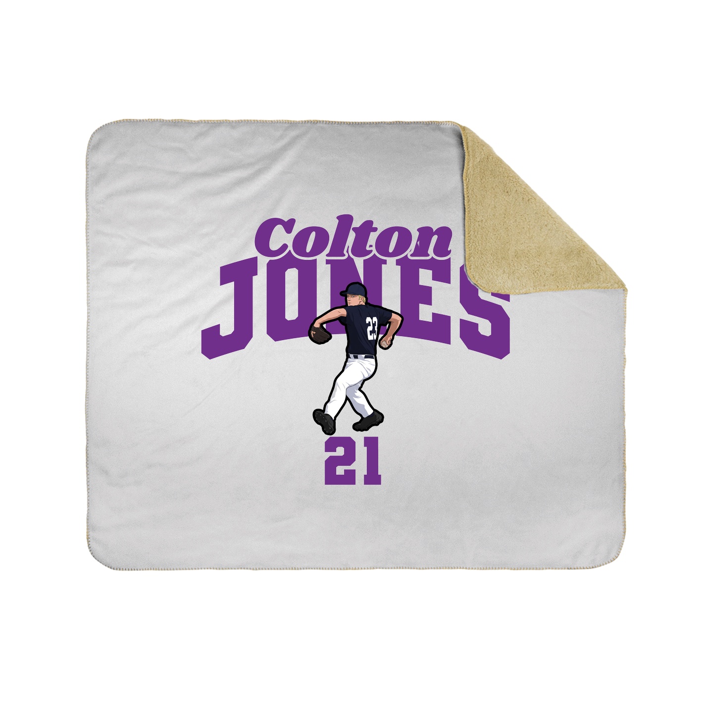 Throw Blanket — Signature Arch in White