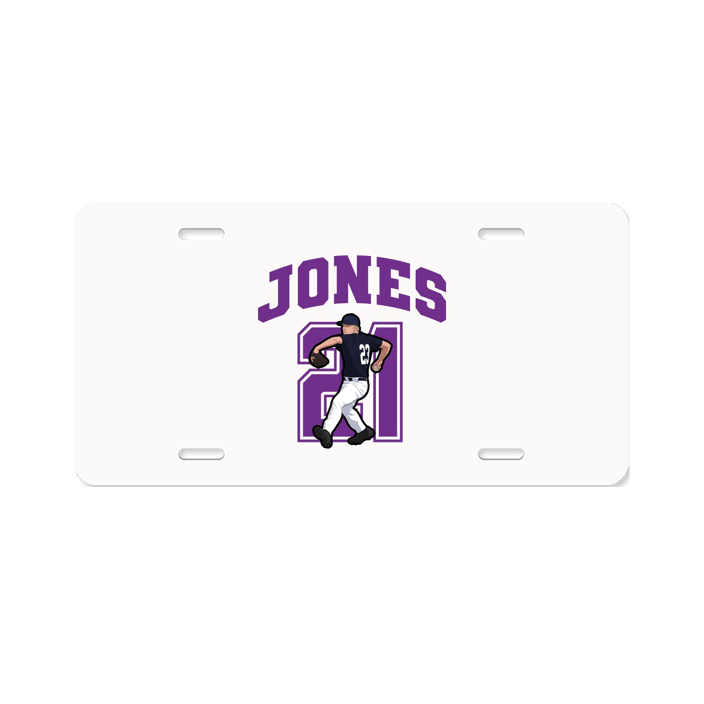 License Plate — Number in Classic