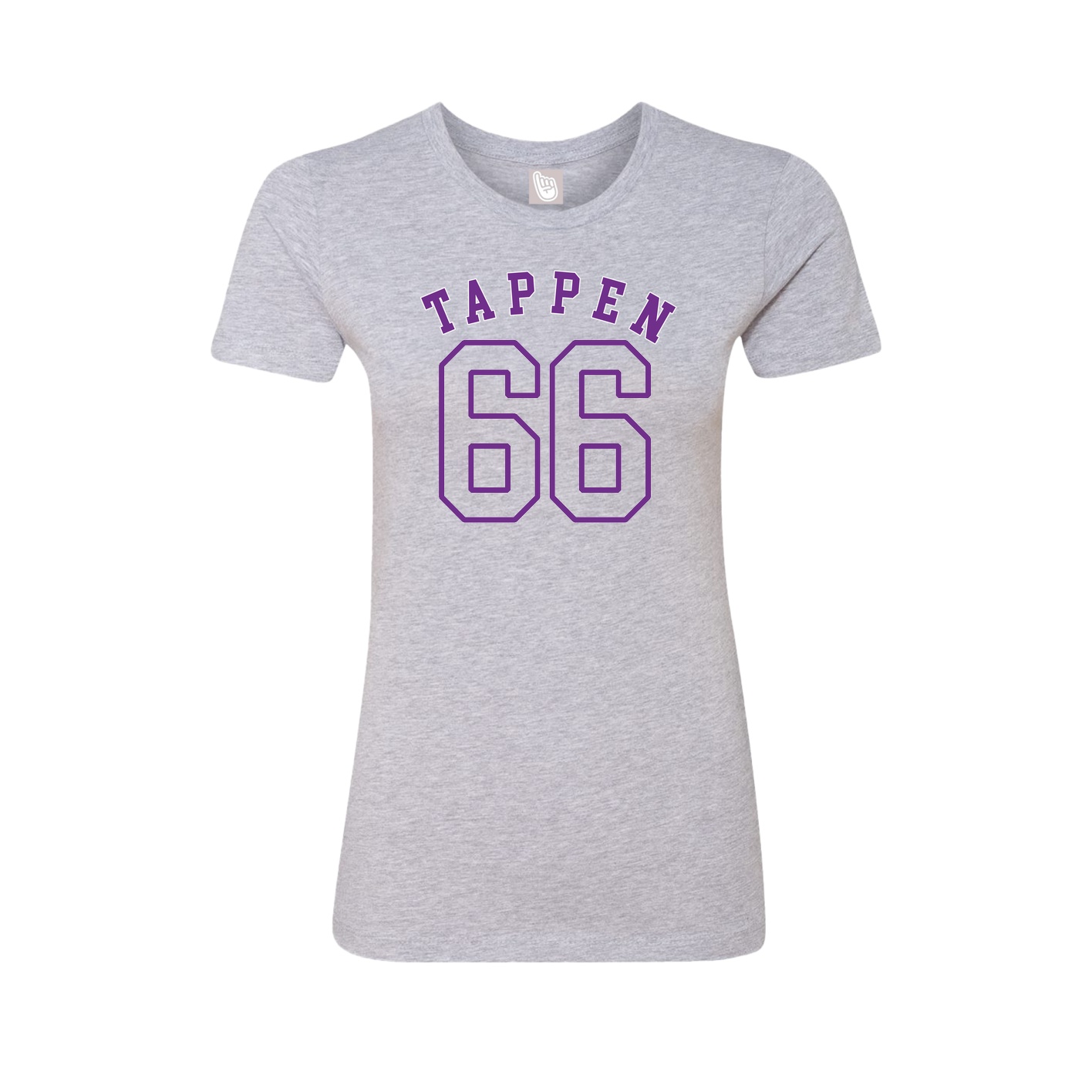 Fitted Women's Tee — Shirsey Arch in Grey