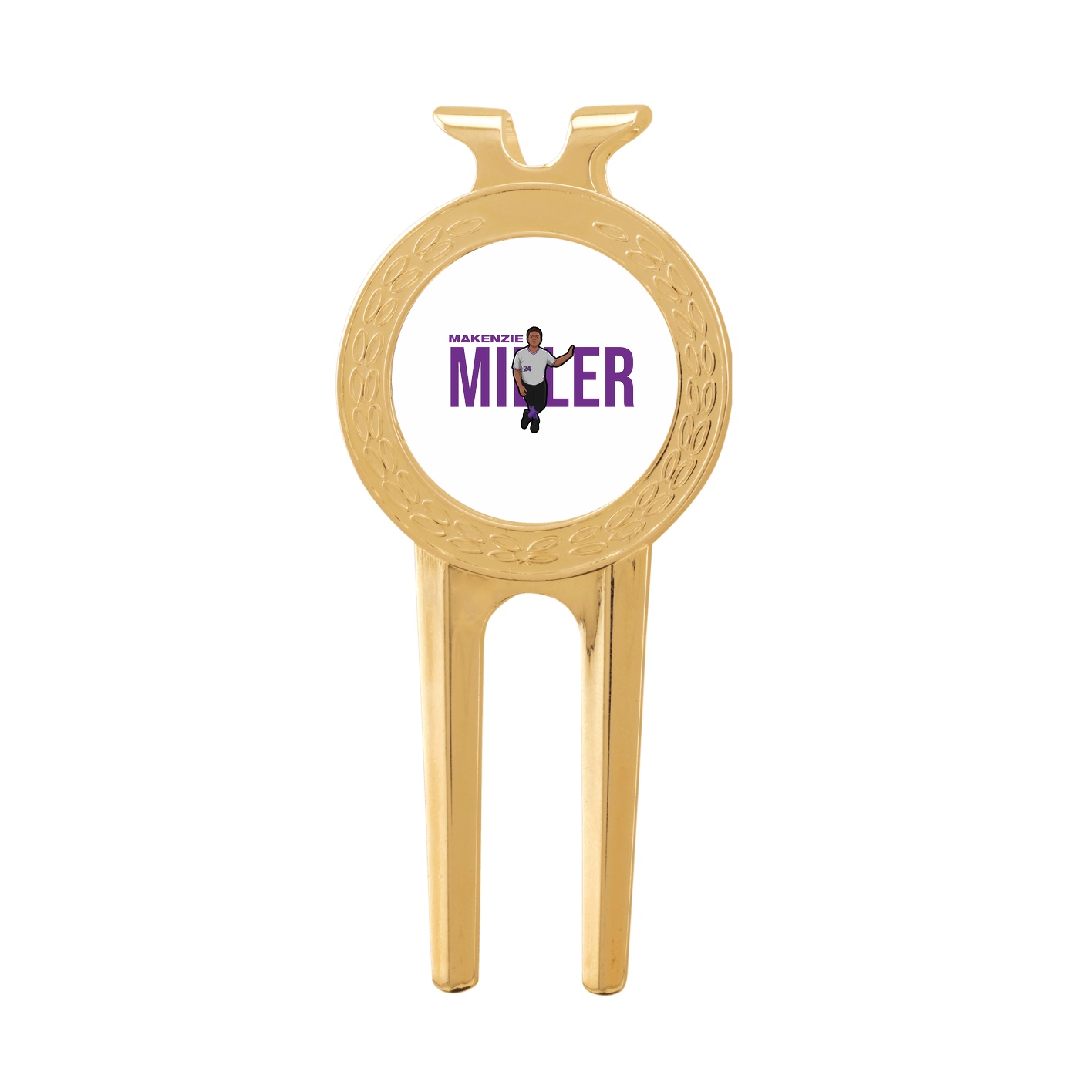 Divot Tool with Ball Marker — Player Name in Classic