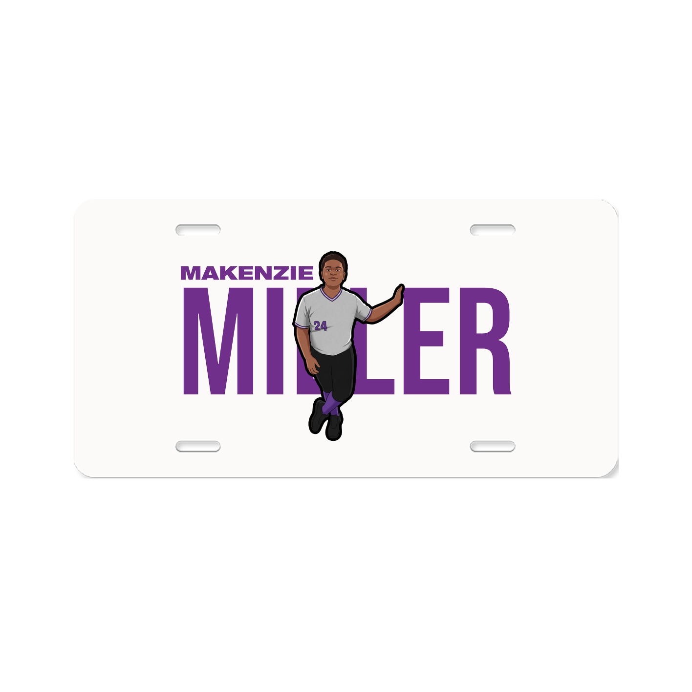 License Plate — Player Name in Classic