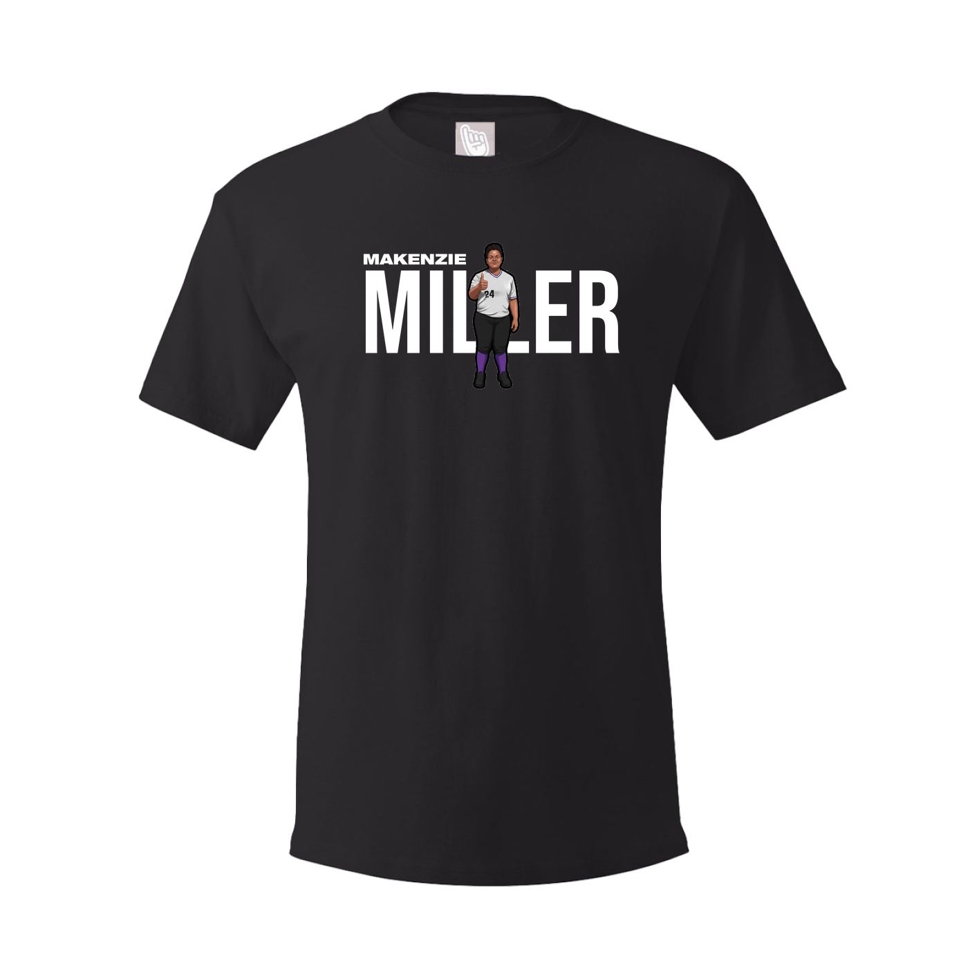 Youth Tee — Player Name in Black