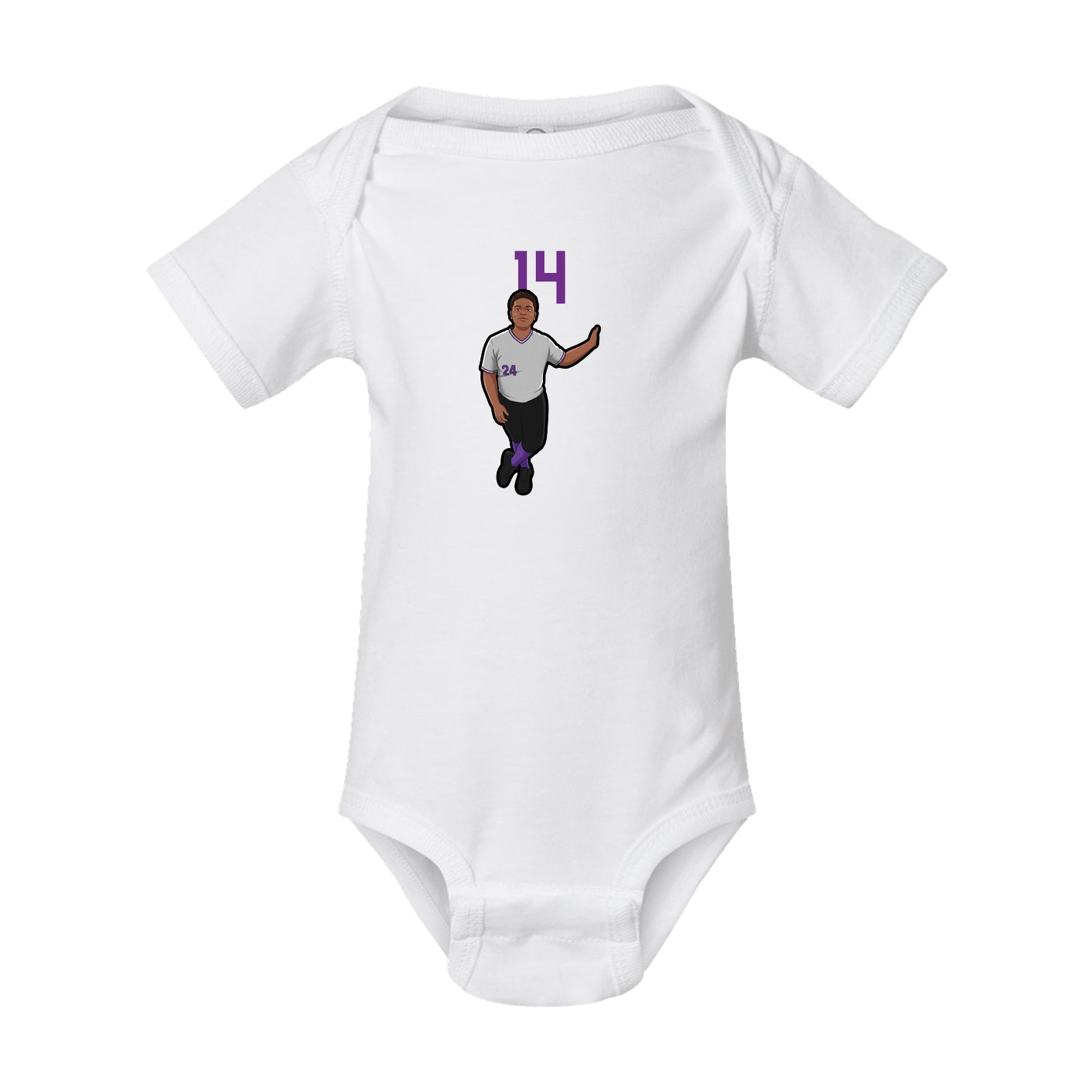 Baby Onesie — Number Top in White