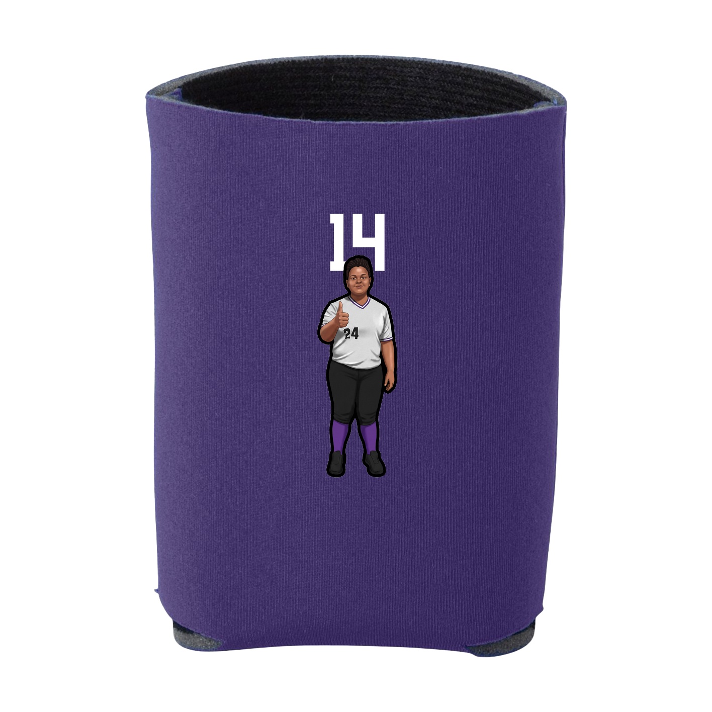 Can Holder — Number Top in Purple