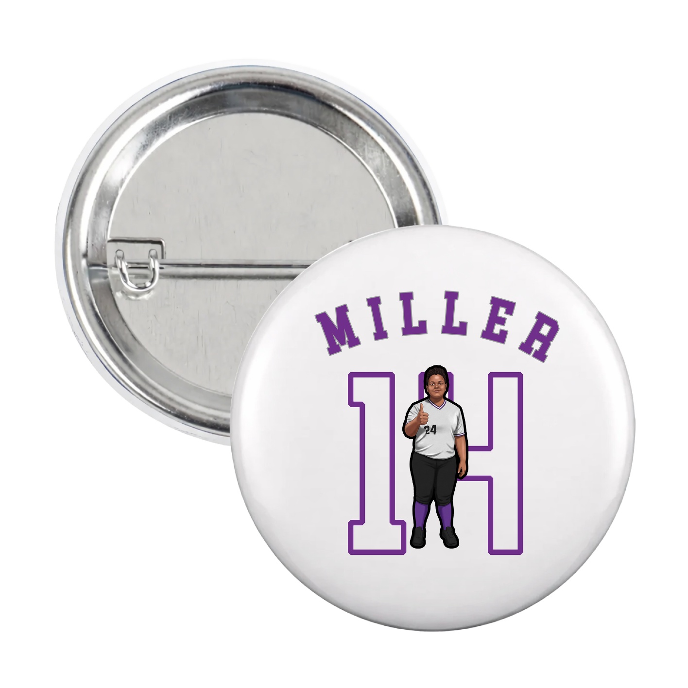 Game Day Button — Shirsey Arch in White