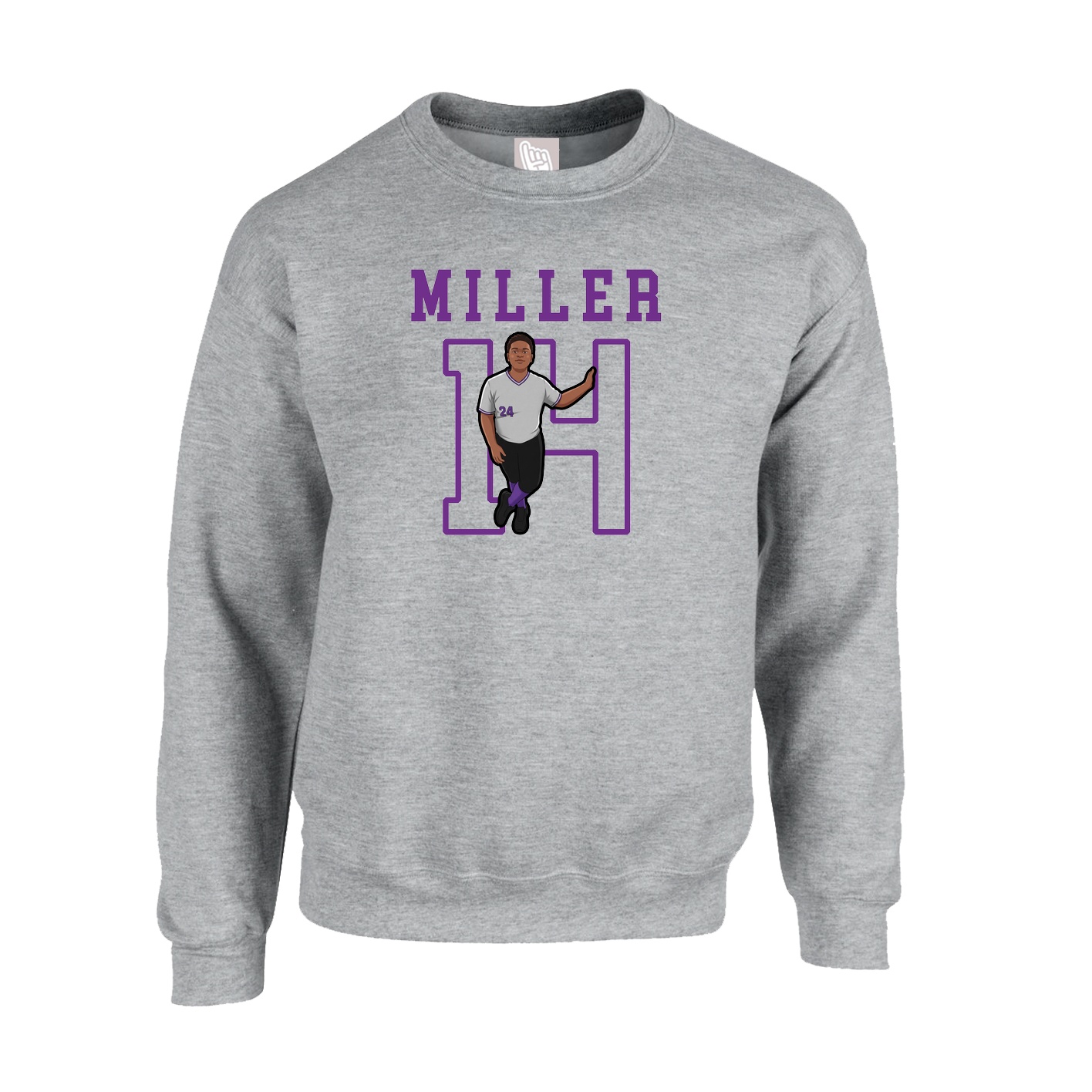 Fleece Crew — Shirsey in Grey