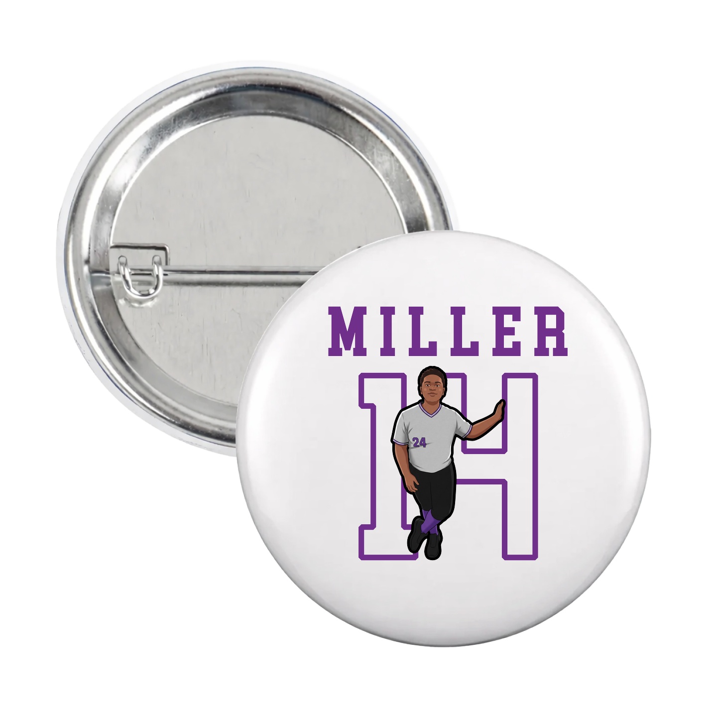 Game Day Button — Shirsey in White