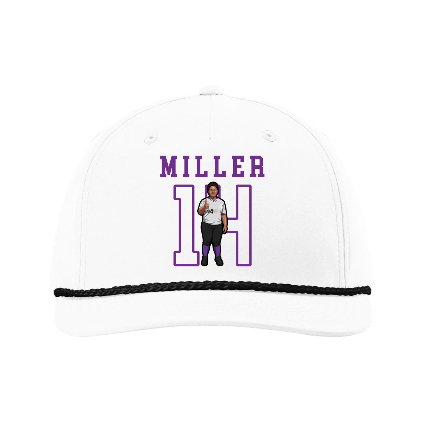 Five-Panel Classic Rope Cap — Shirsey in White