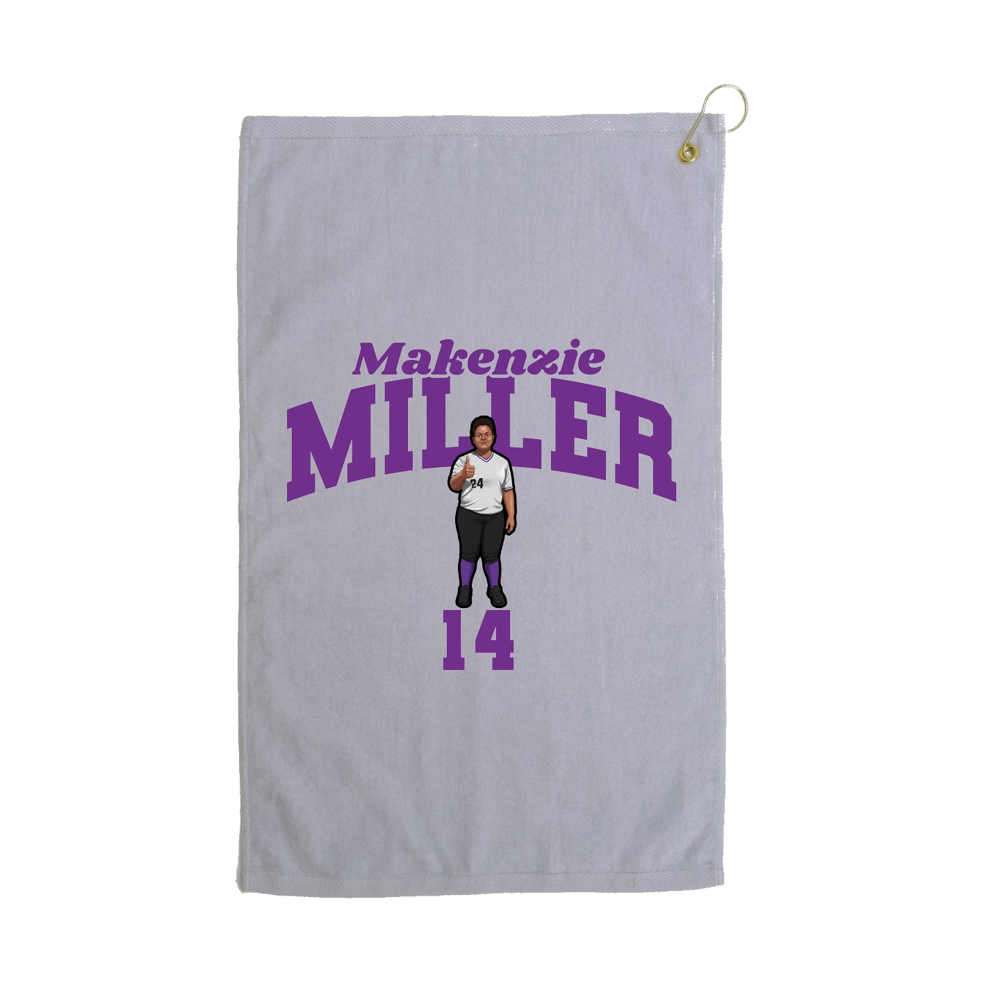 Golf Towel — Signature Arch in Grey