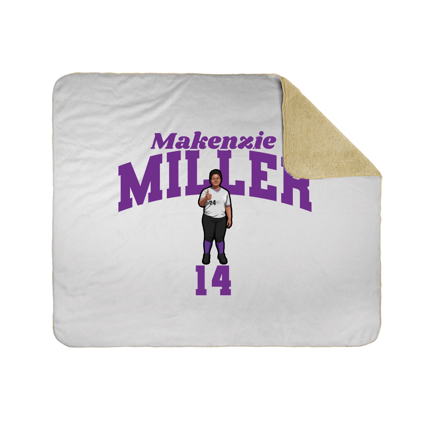 Throw Blanket — Signature Arch in White
