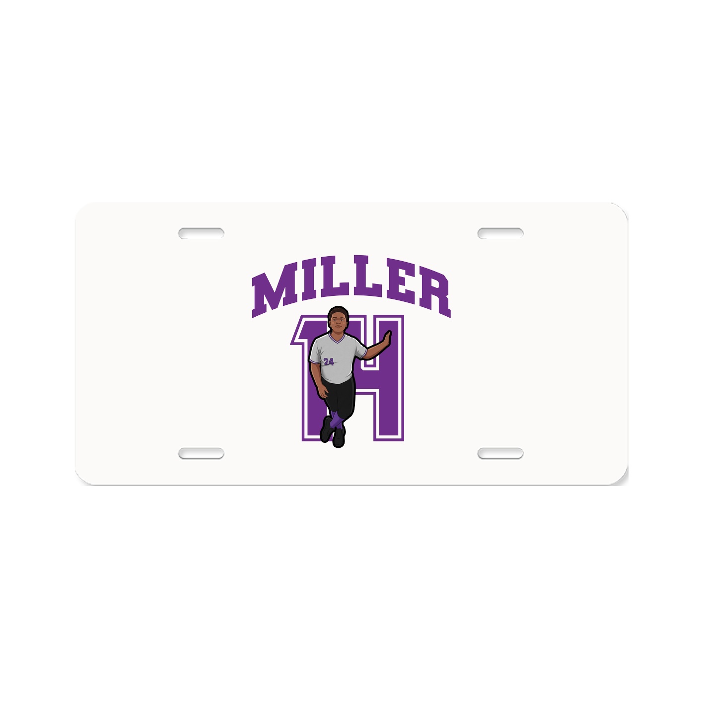 License Plate — Number in Classic