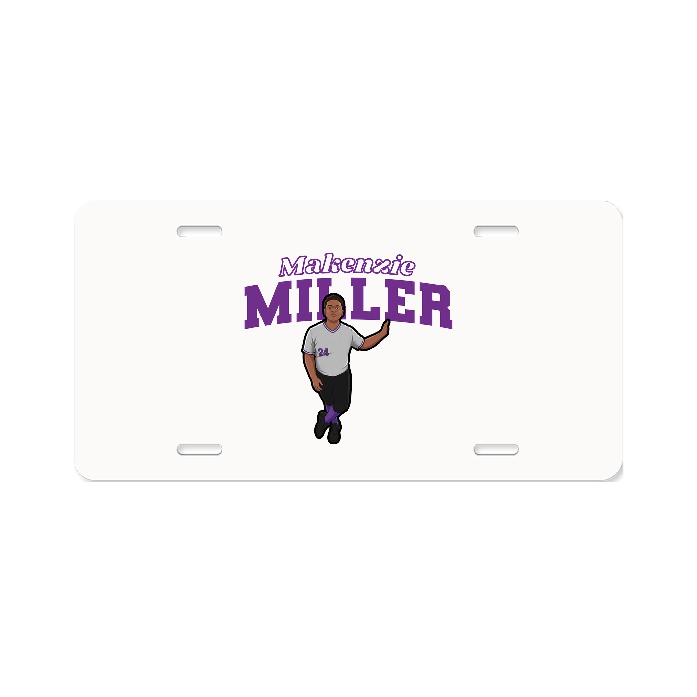 License Plate — Name Arch in Classic