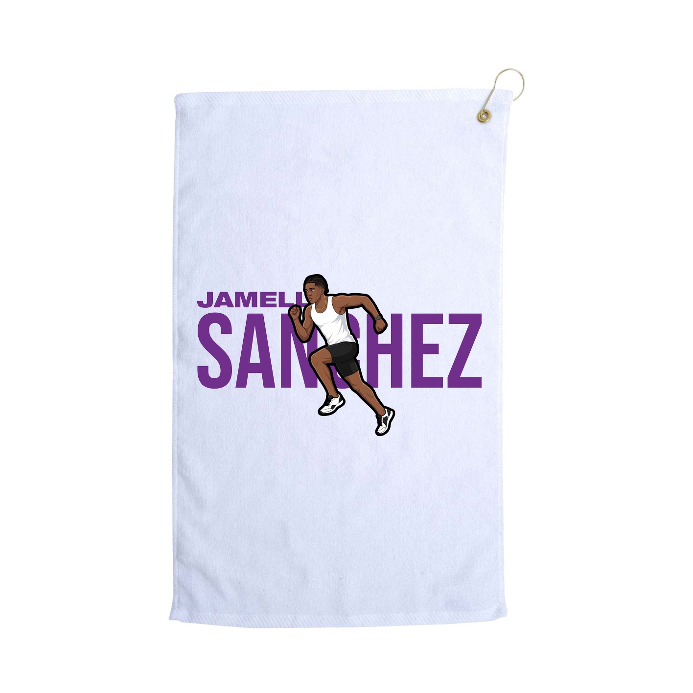 Golf Towel — Player Name in White