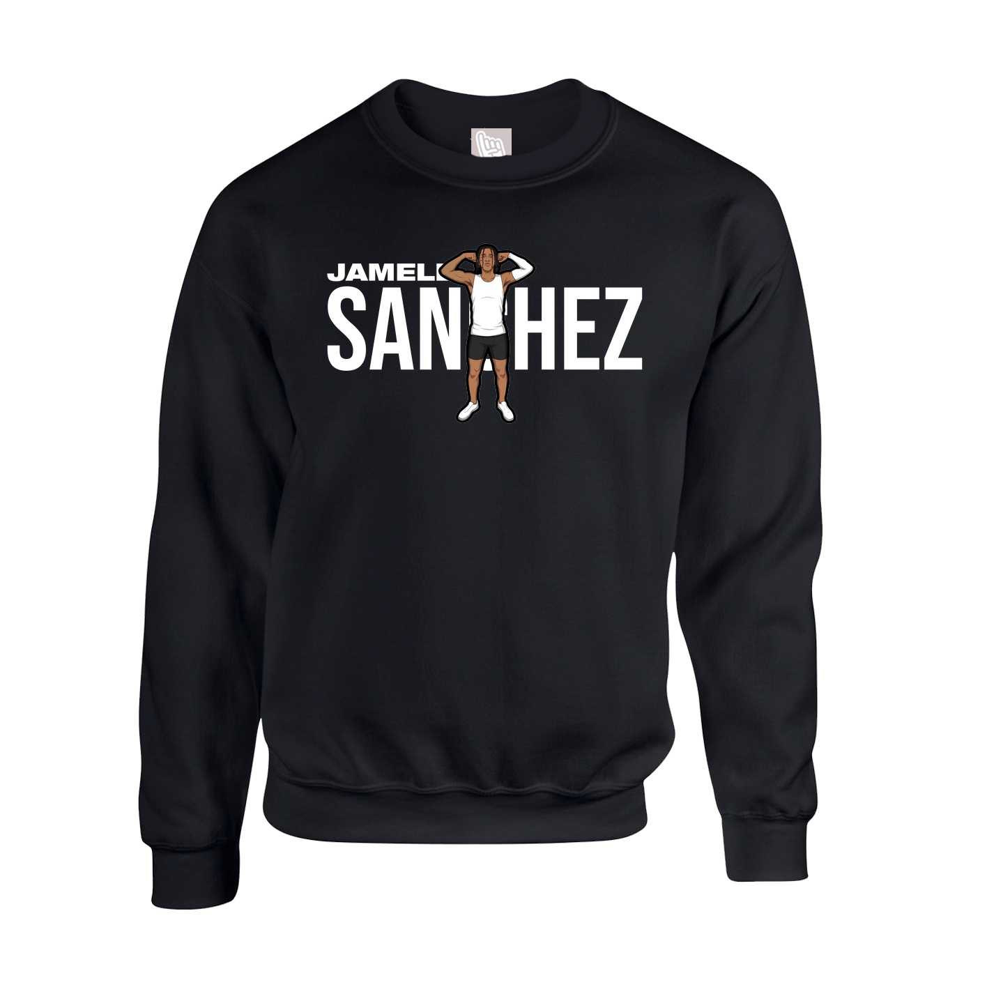 Fleece Crew — Player Name in Black