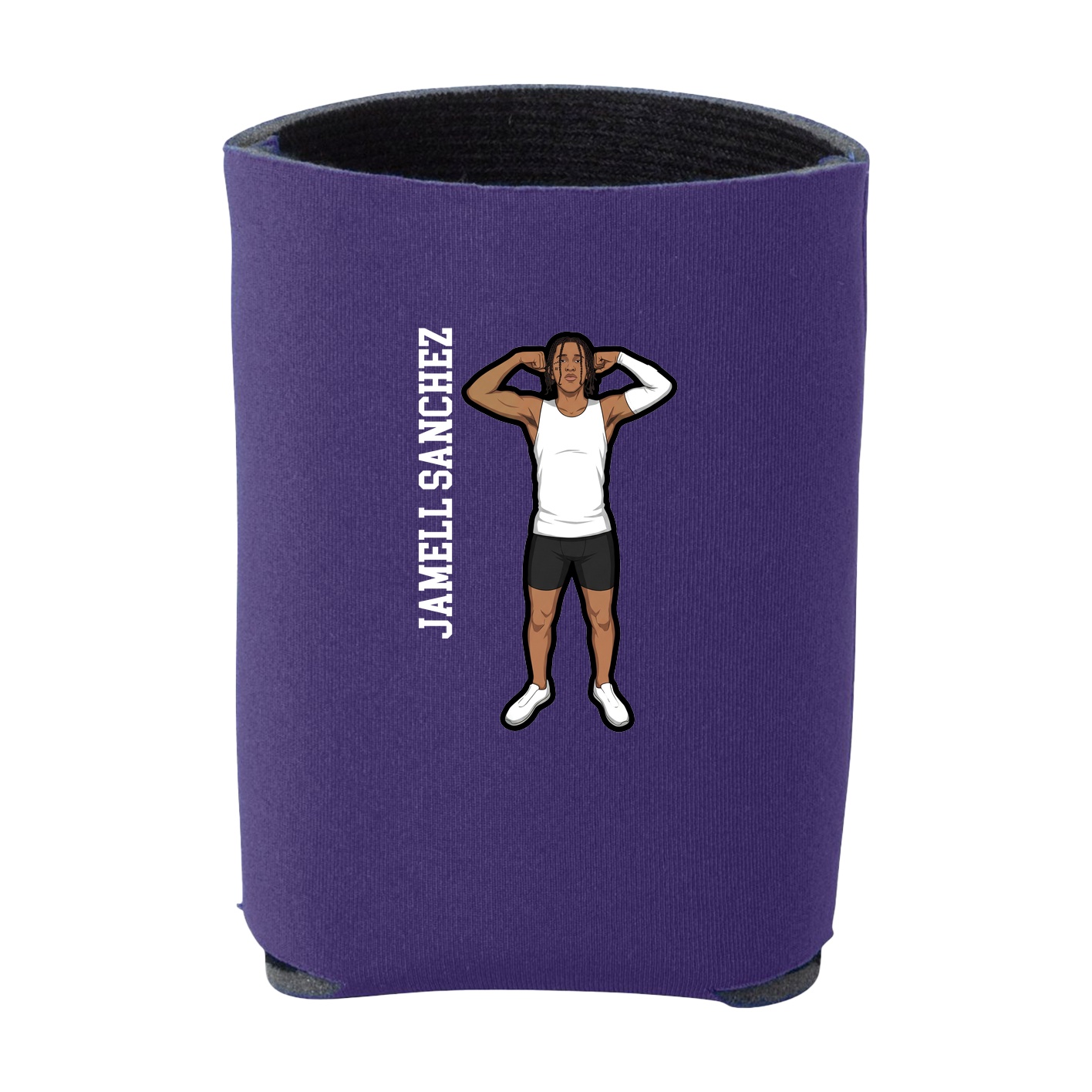 Can Holder — Name Vertical in Purple